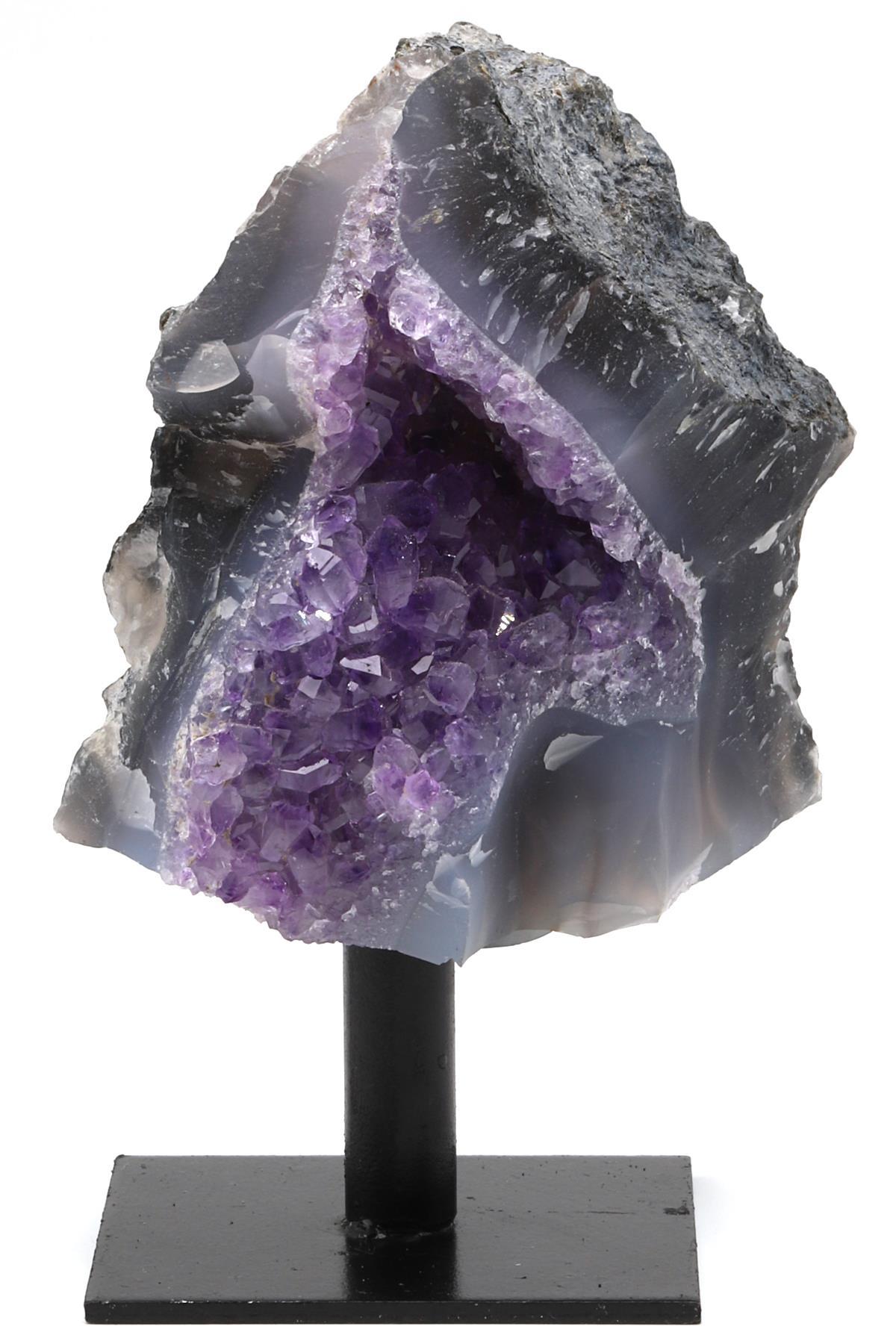 Ametist Doğal Taş Standlı Ham Parça - 287 Gr.