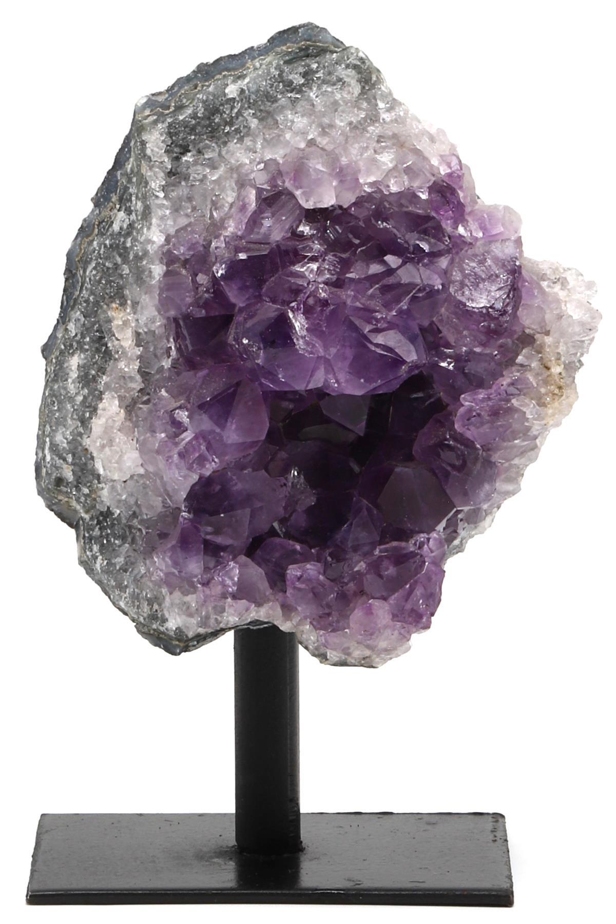 Ametist Doğal Taş Standlı Ham Parça - 427 Gr.