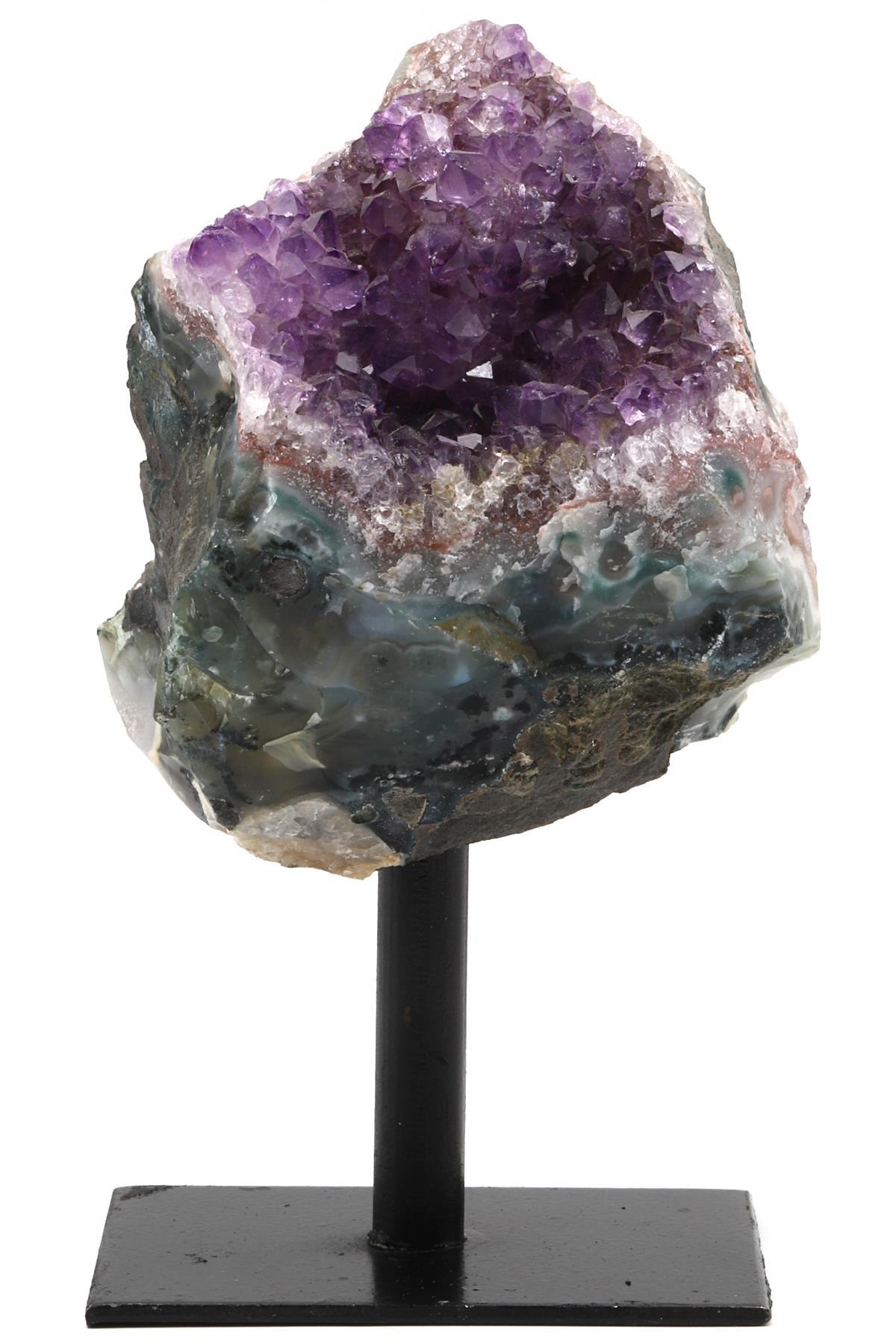 Ametist Doğal Taş Standlı Ham Parça - 426 Gr.