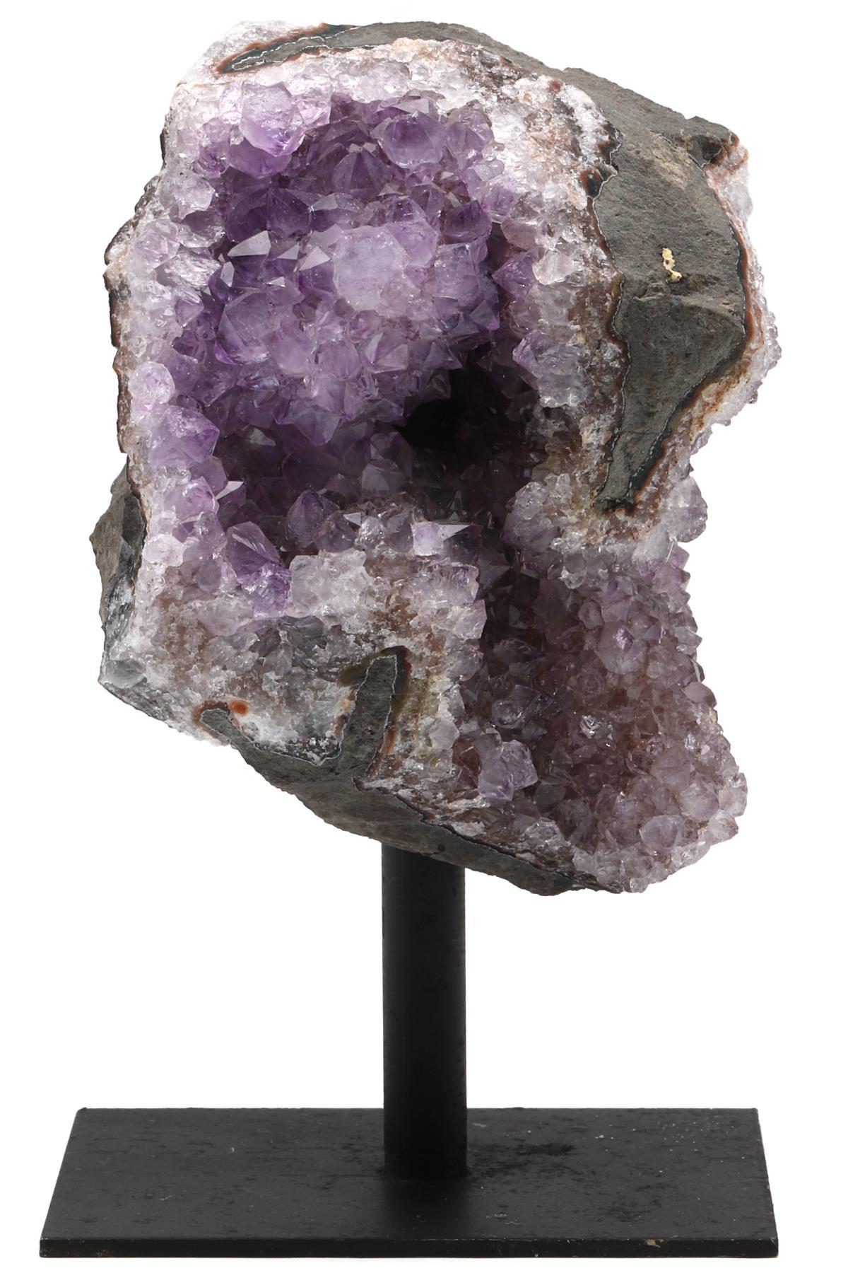 Ametist Doğal Taş Standlı Ham Parça - 581 Gr.