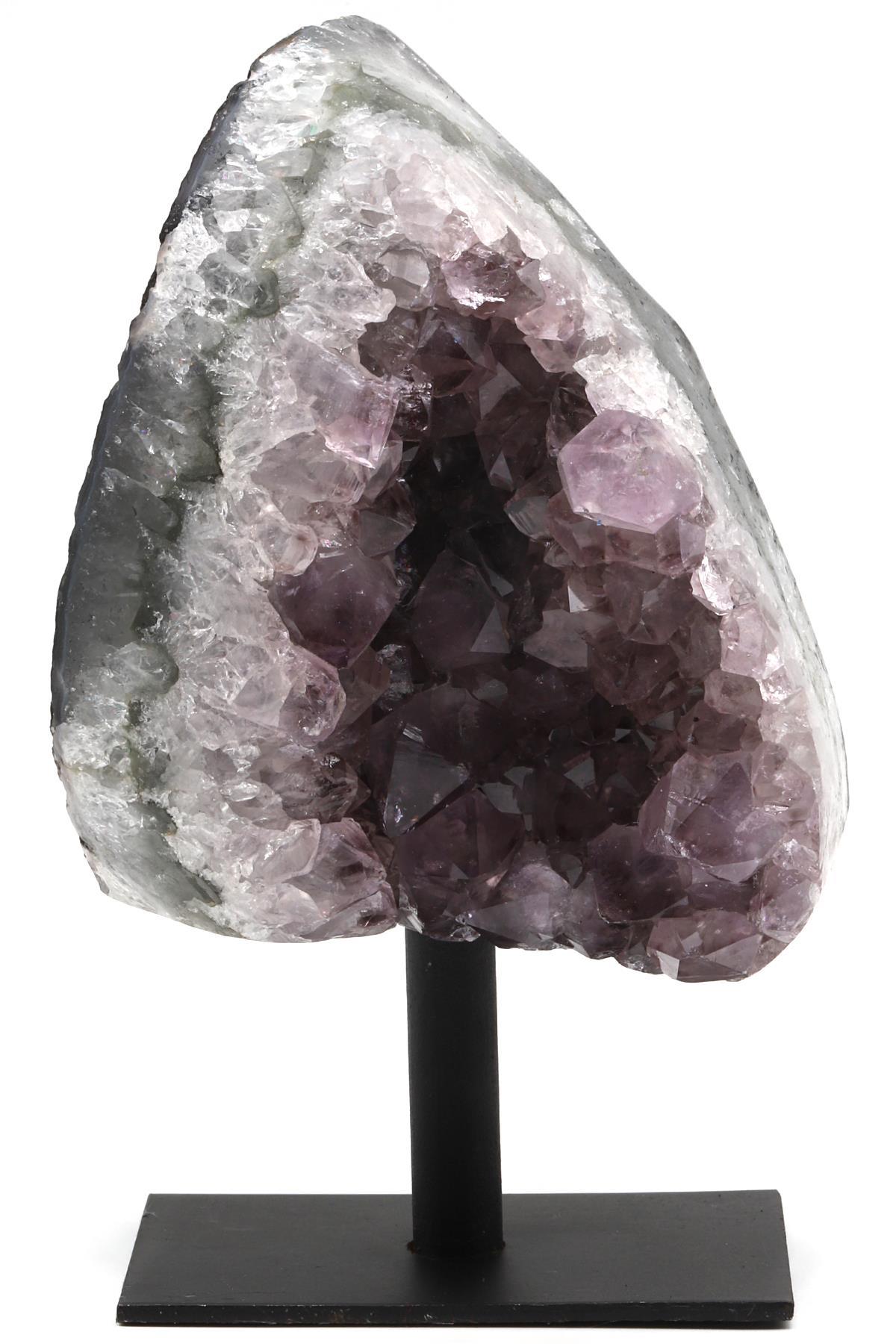 Ametist Doğal Taş Standlı Ham Parça - 630 Gr.
