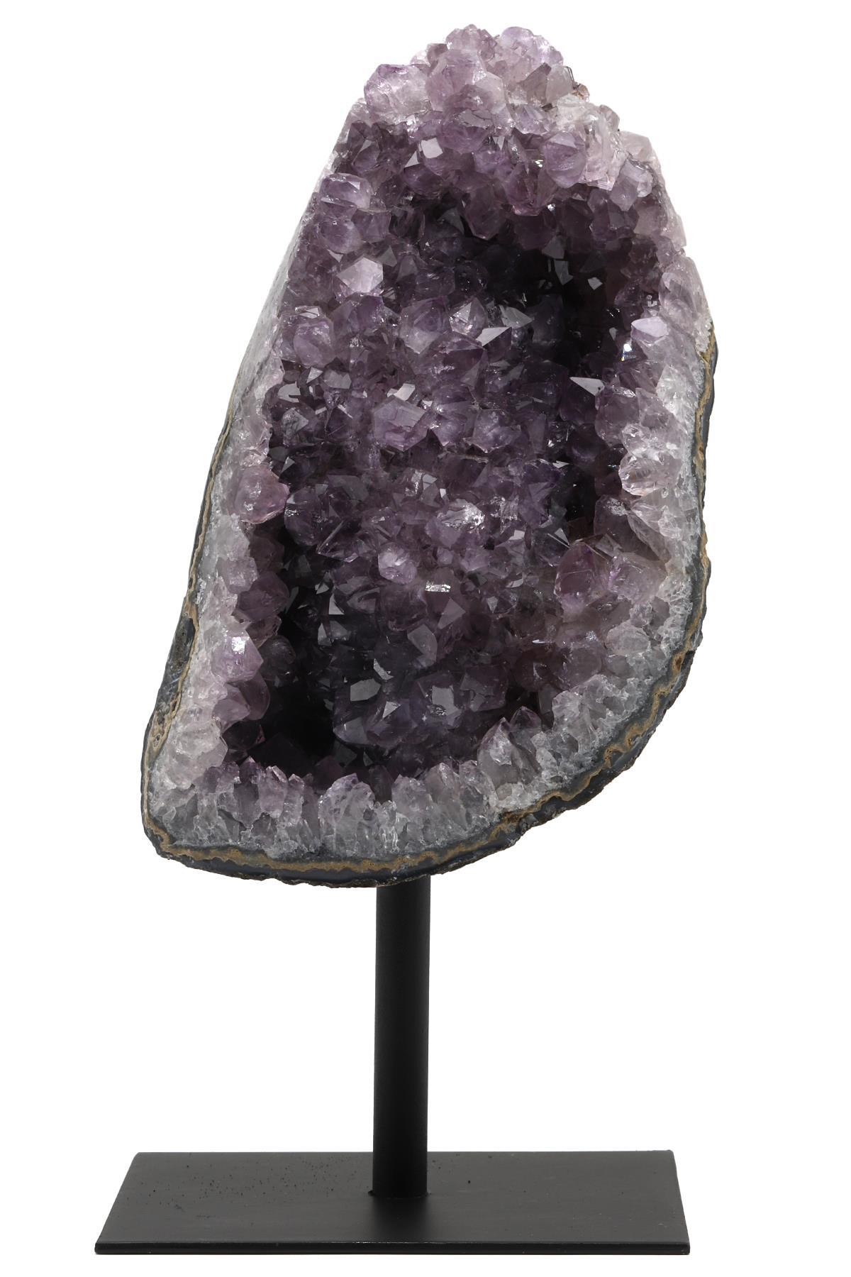 Ametist Doğal Taş Standlı Ham Parça