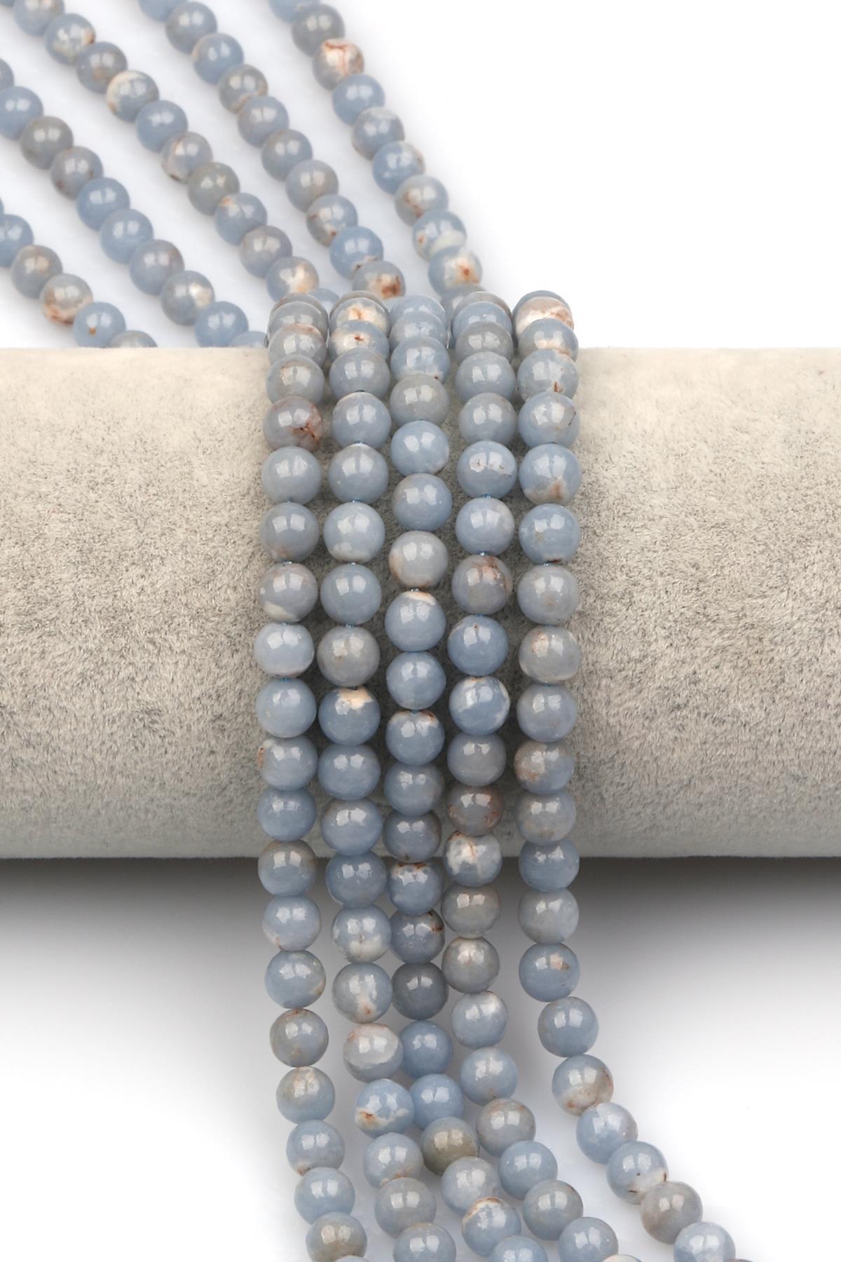 Anjelit Doğaltaş Dizi 6 mm Küre Kesim