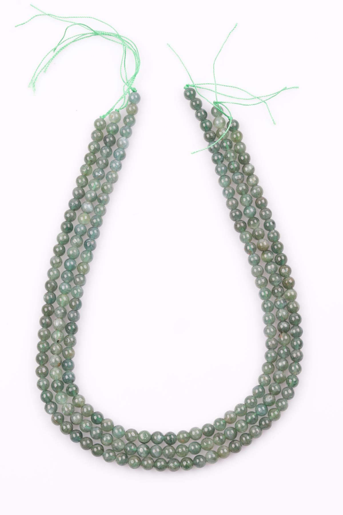 Apatit ( AA Kalite ) Doğal Taş Dizi 6 mm Küre Kesim