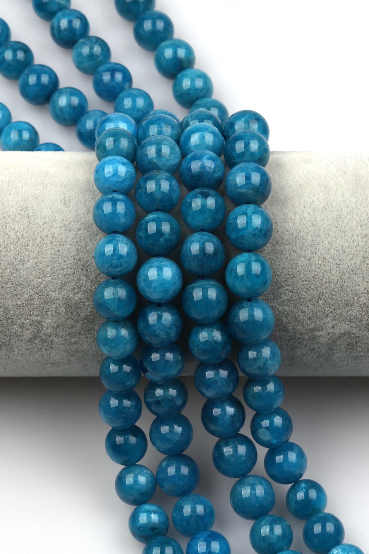 Apatit Doğal Taş Dizi 10 mm Küre Kesim