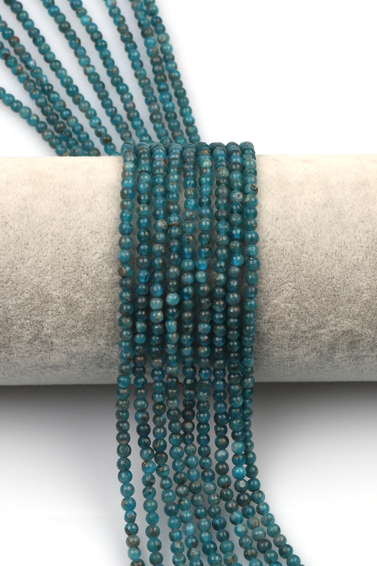 Apatit Doğal Taş Dizi 3 mm Küre Kesim