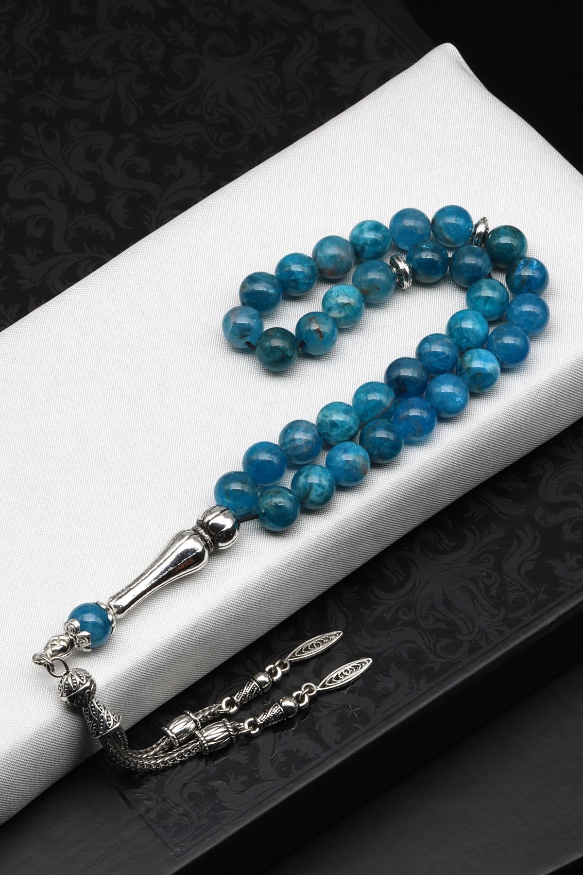 Apatit Doğal Taş Tesbih 8 mm Küre Kesim