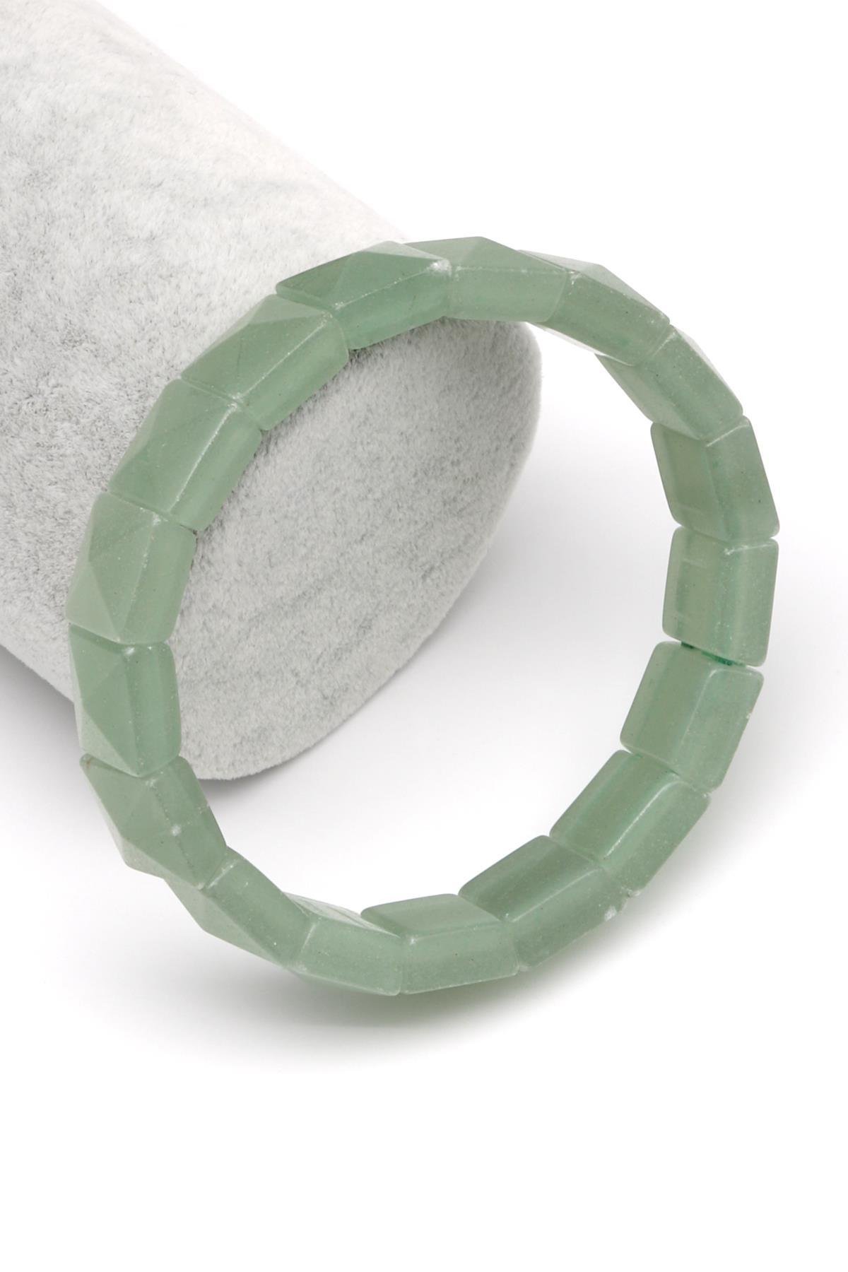 Aventurin Doğal Taş Bileklik 12 x 12 mm Özel Kesim