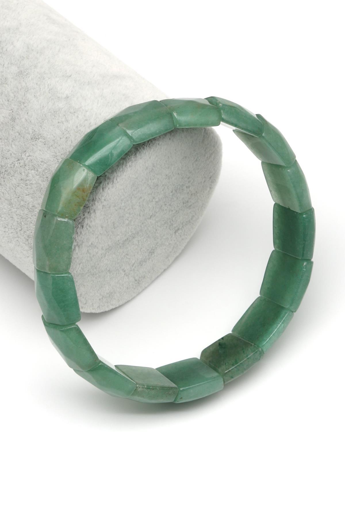 Aventurin Doğal Taş Bileklik 12 x 14 mm Özel Kesim