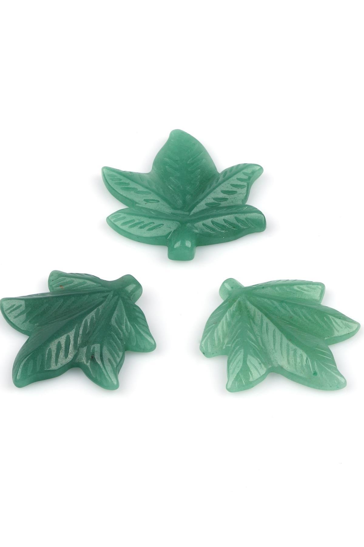 Aventurin Doğal Taş Çınar Yaprağı 