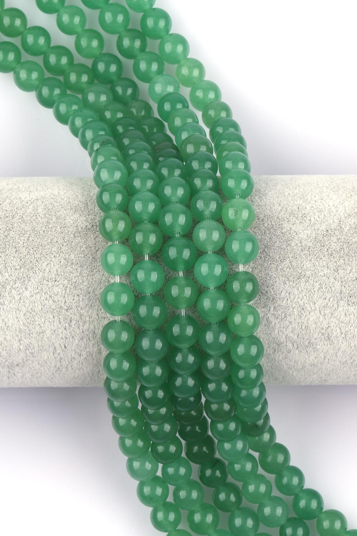 Aventurin Doğal Taş Dizi 8 mm Küre Kesim