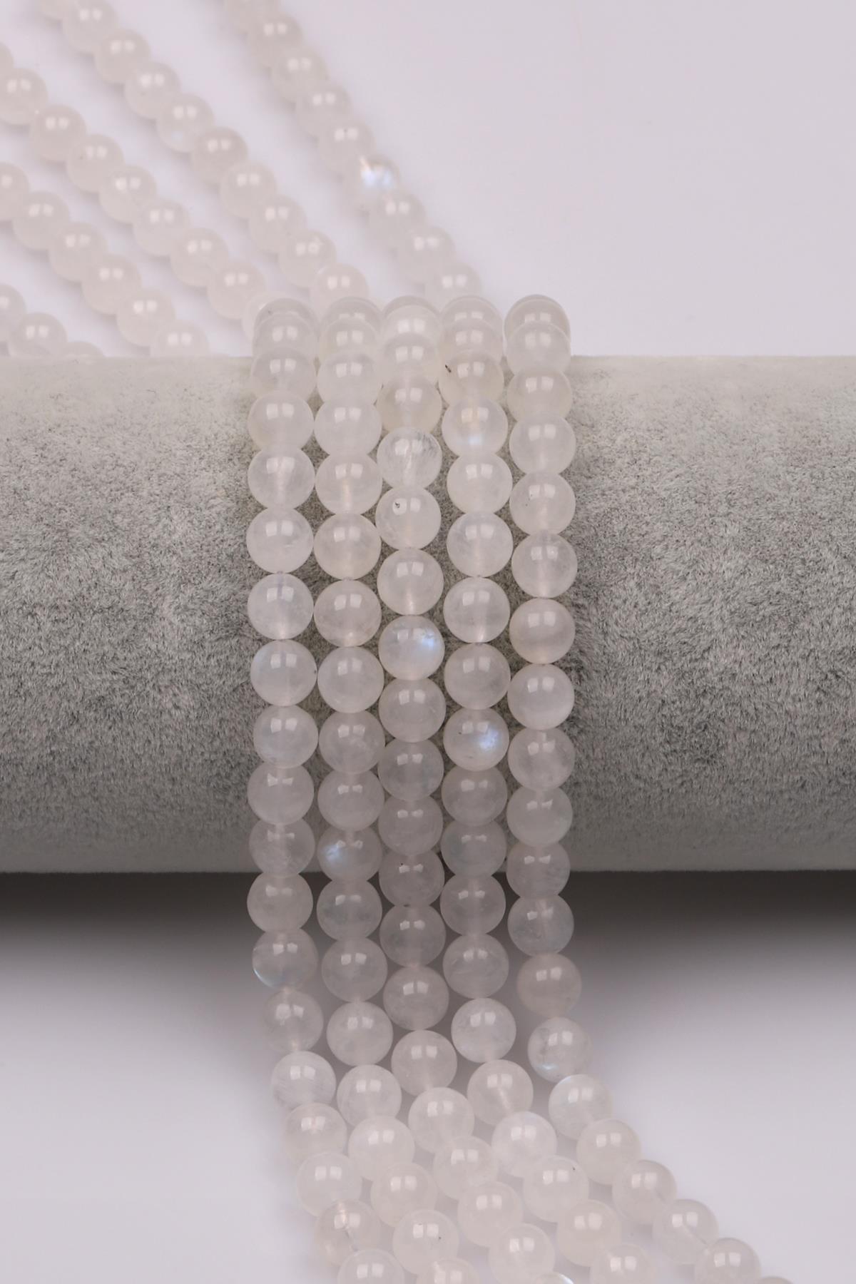 Ay Taşı (AA Kalite) Doğaltaş Dizi 6 mm Küre Kesim