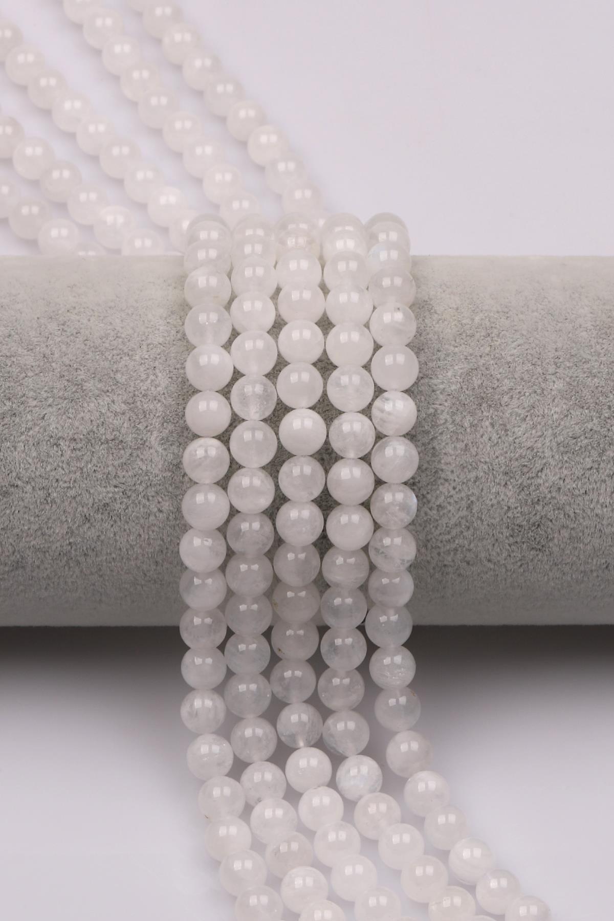 Ay Taşı (AB Kalite) Doğaltaş Dizi 6 mm Küre Kesim