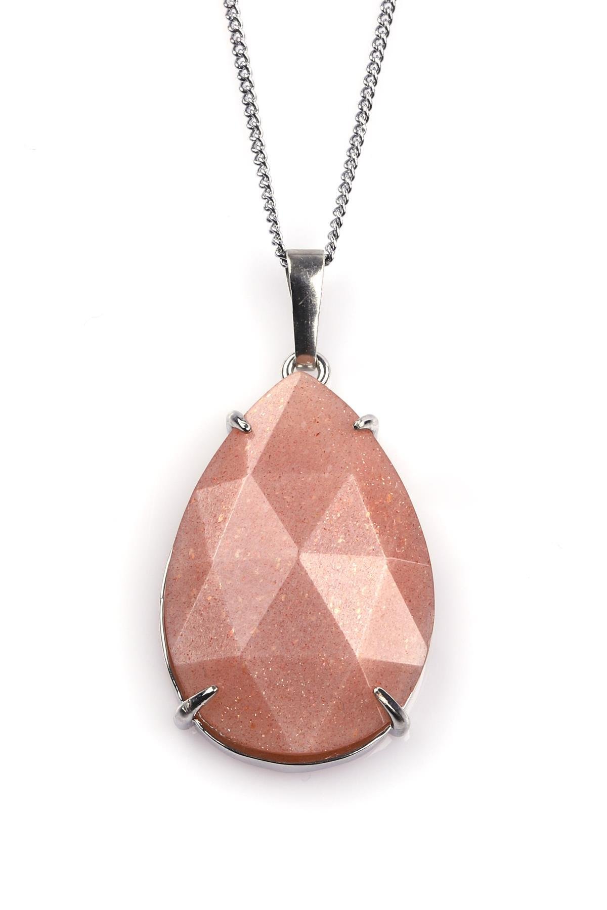 Ay Taşı Doğal Taş Kolye 