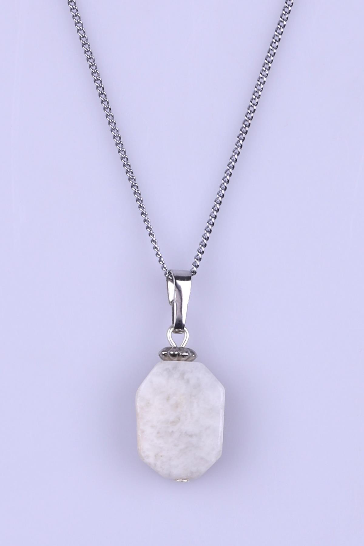 Ay Taşı Doğal Taş Kolye