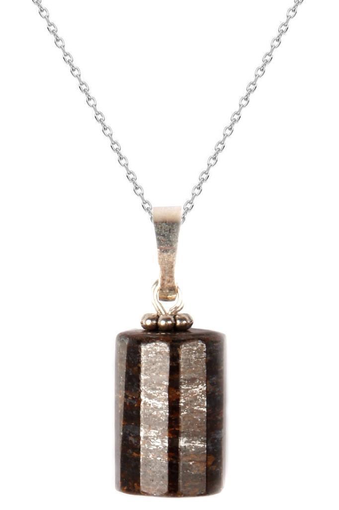 Bronzit Doğal Taş Kolye