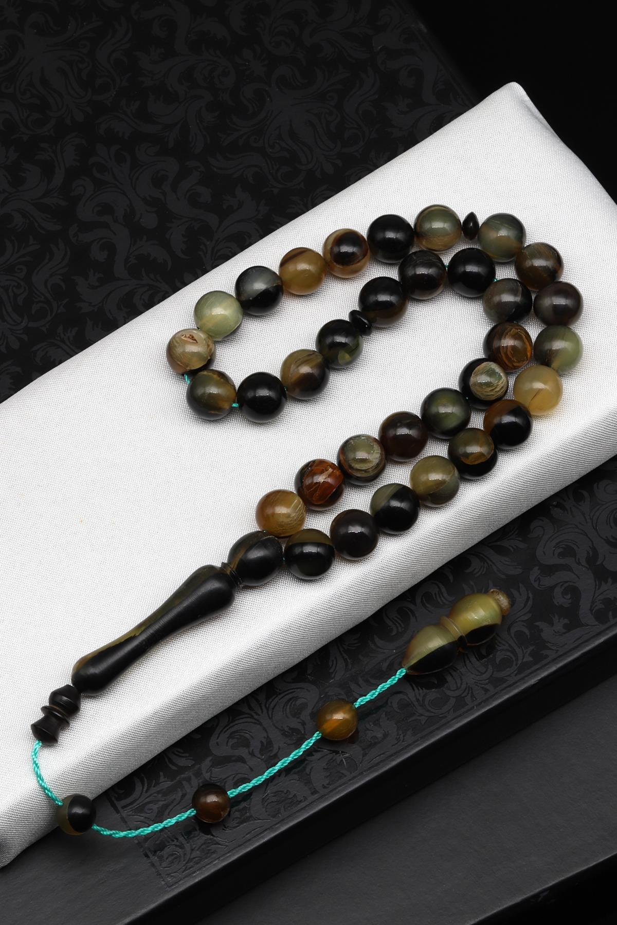 Bufalo Boynuzu Tesbih 10 mm Küre Kesim