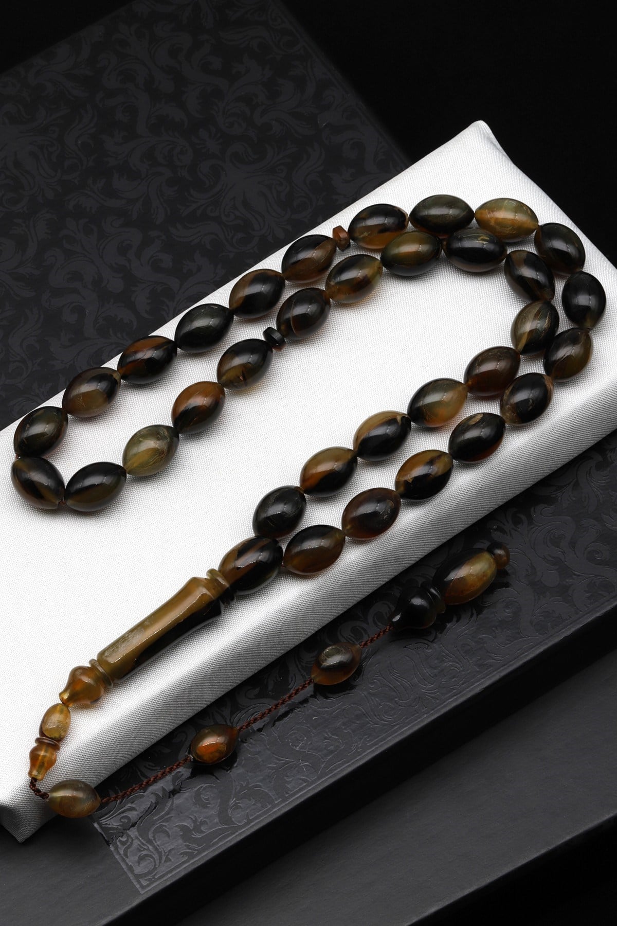 Bufalo Boynuzu Tesbih 10 x 14 mm Beyzi Kesim - T-1606