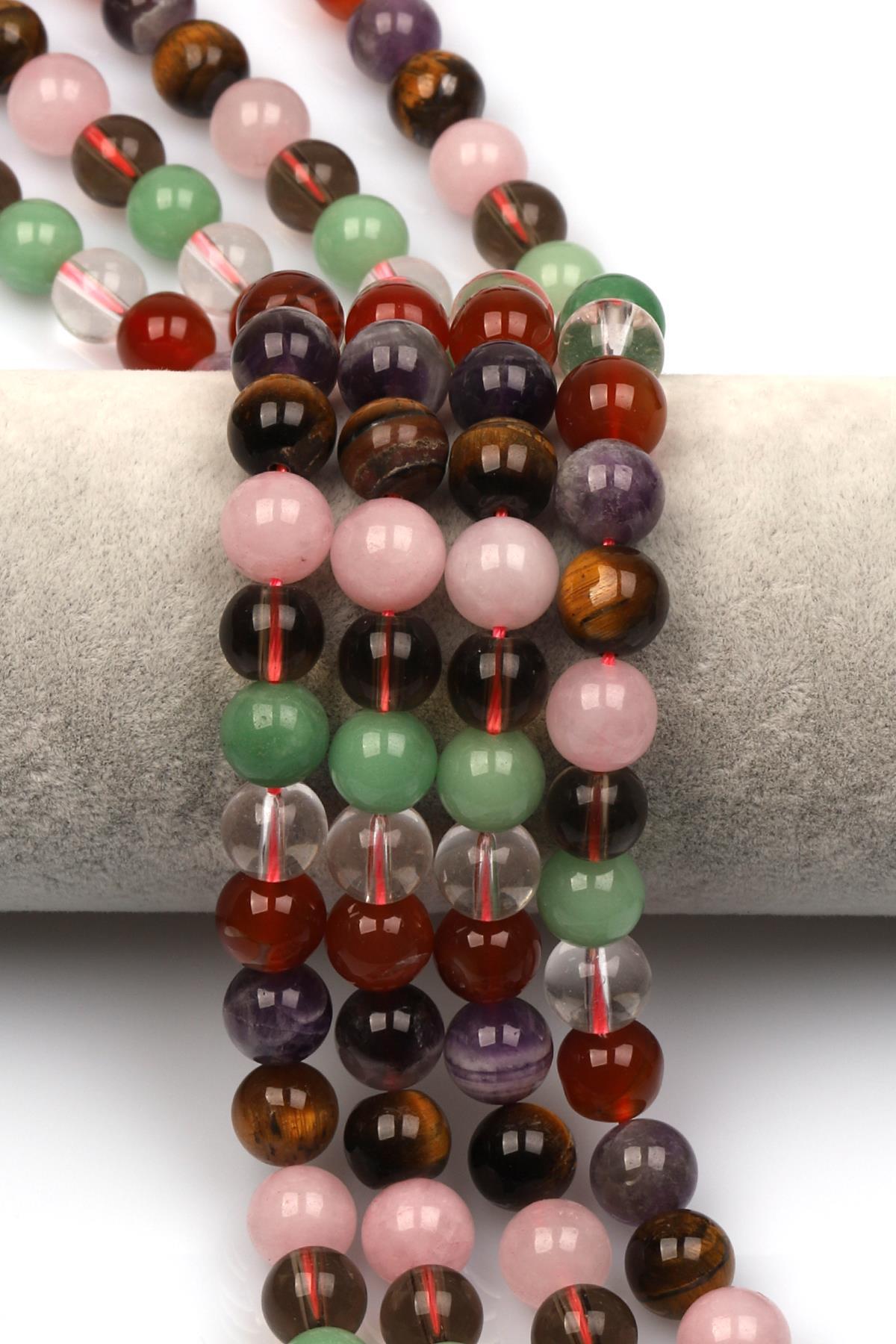 Çakra Doğal Taş Dizi 10 mm Küre Kesim