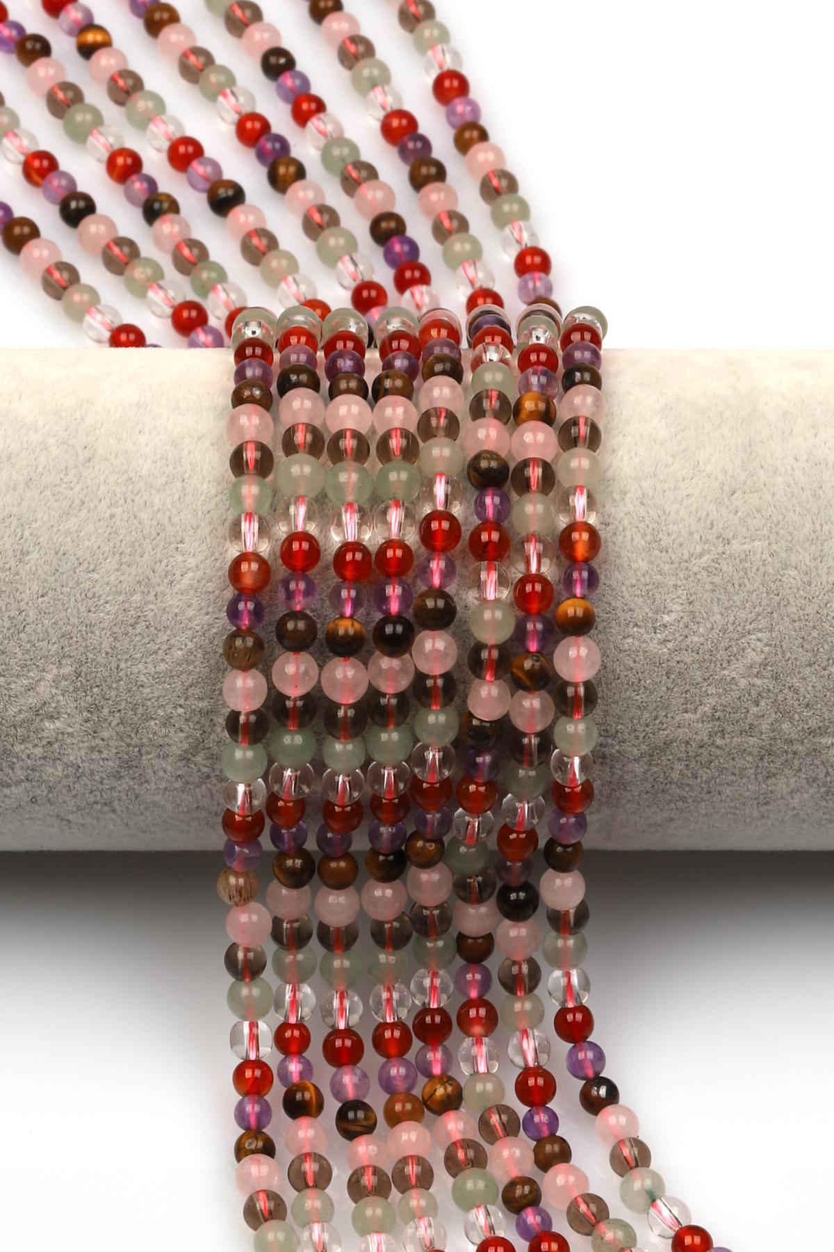 Çakra Doğal Taş Dizi 4 mm Küre Kesim