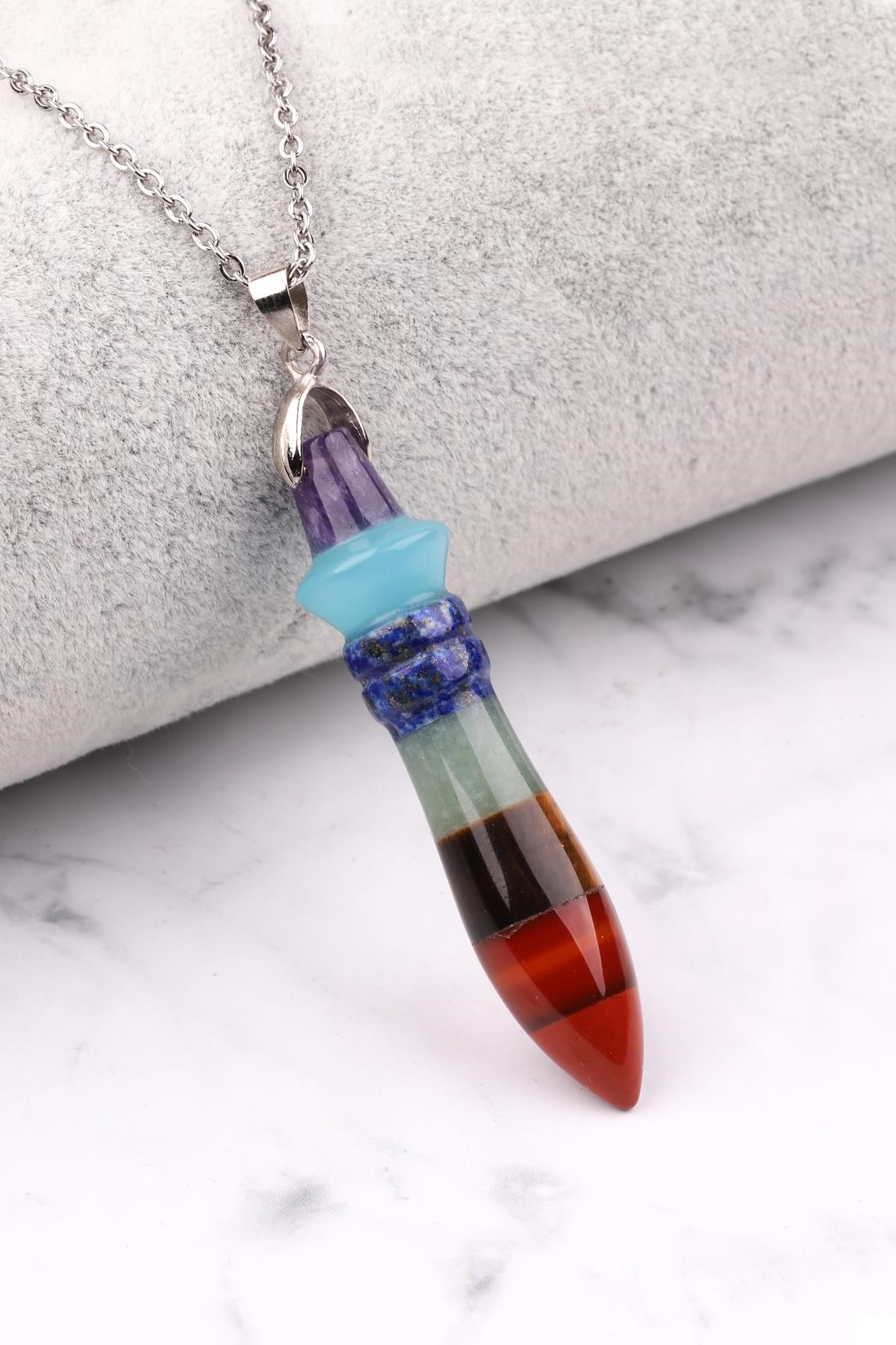 Çakra Doğal Taş Kolye