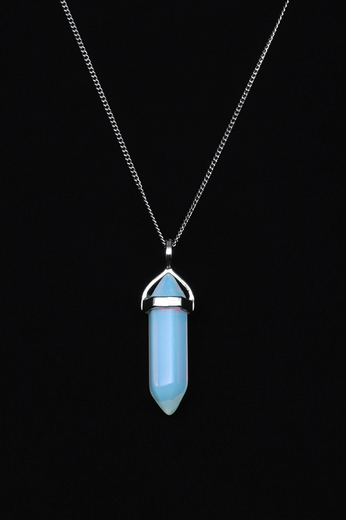 Cam Opal Çivi Model Kolye