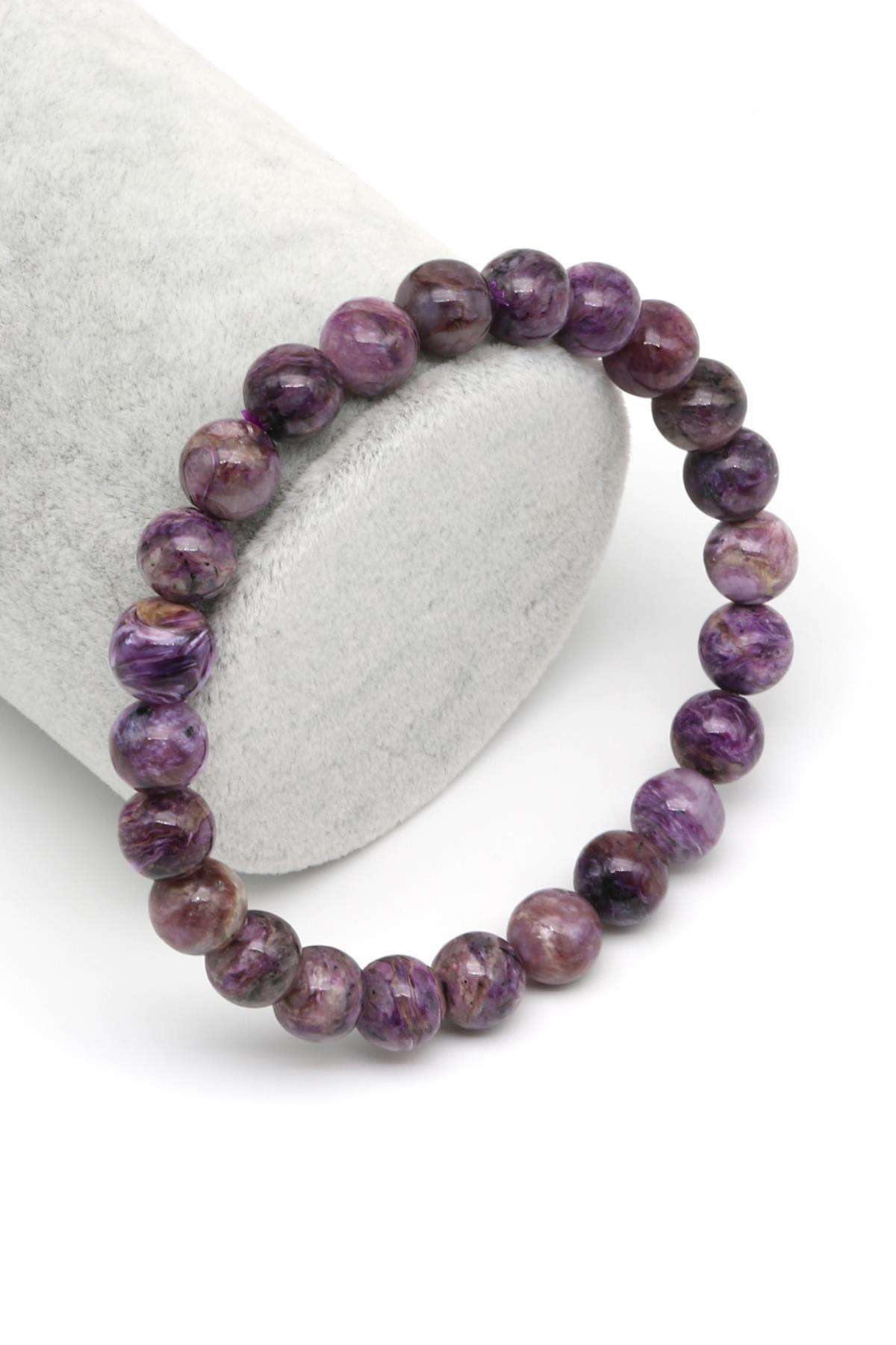 Çeroit Doğal Taş Bileklik 8 mm Küre Kesim