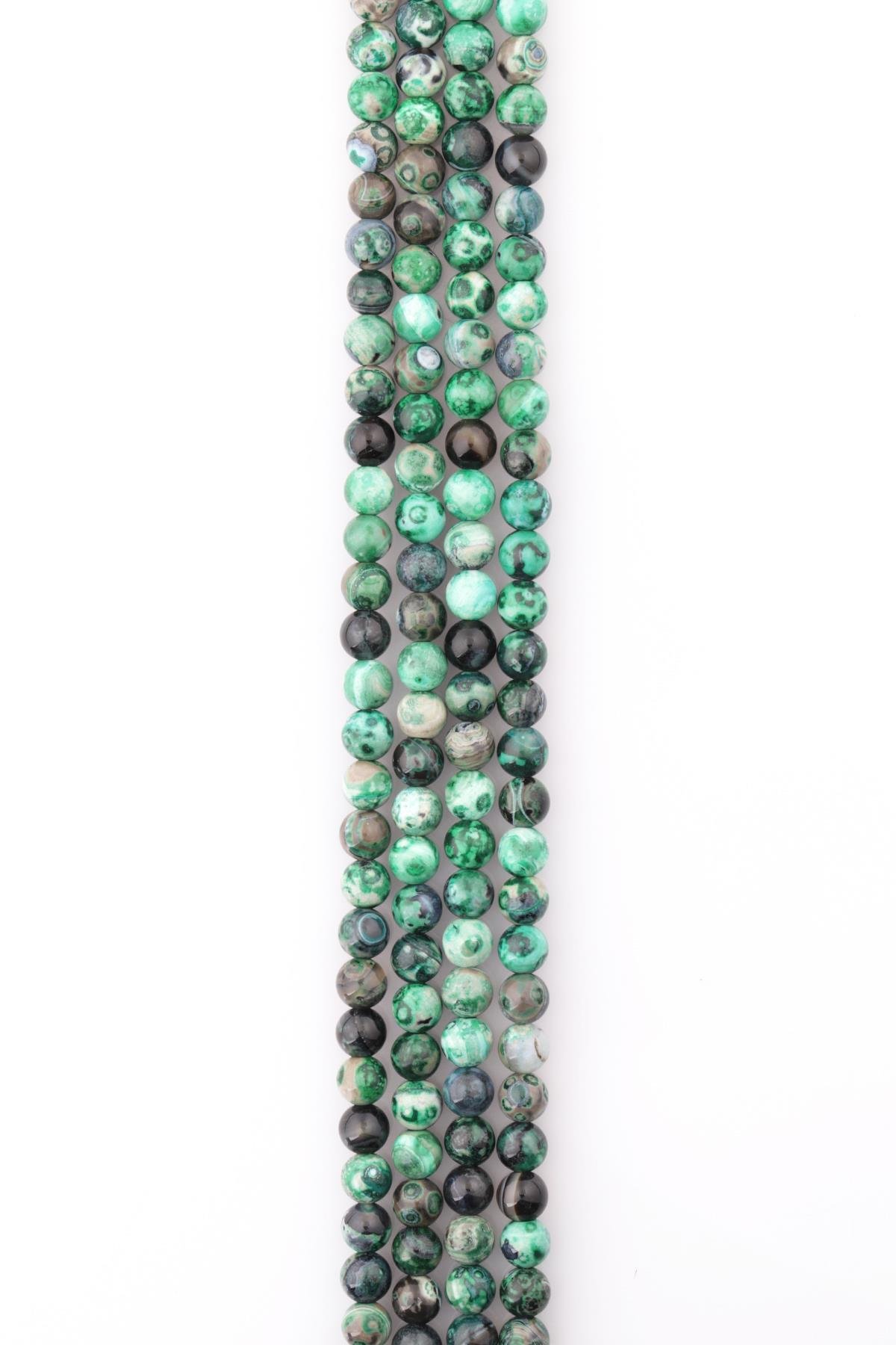 Crazy Akik Doğal Taş Dizi 8 mm Küre Kesim