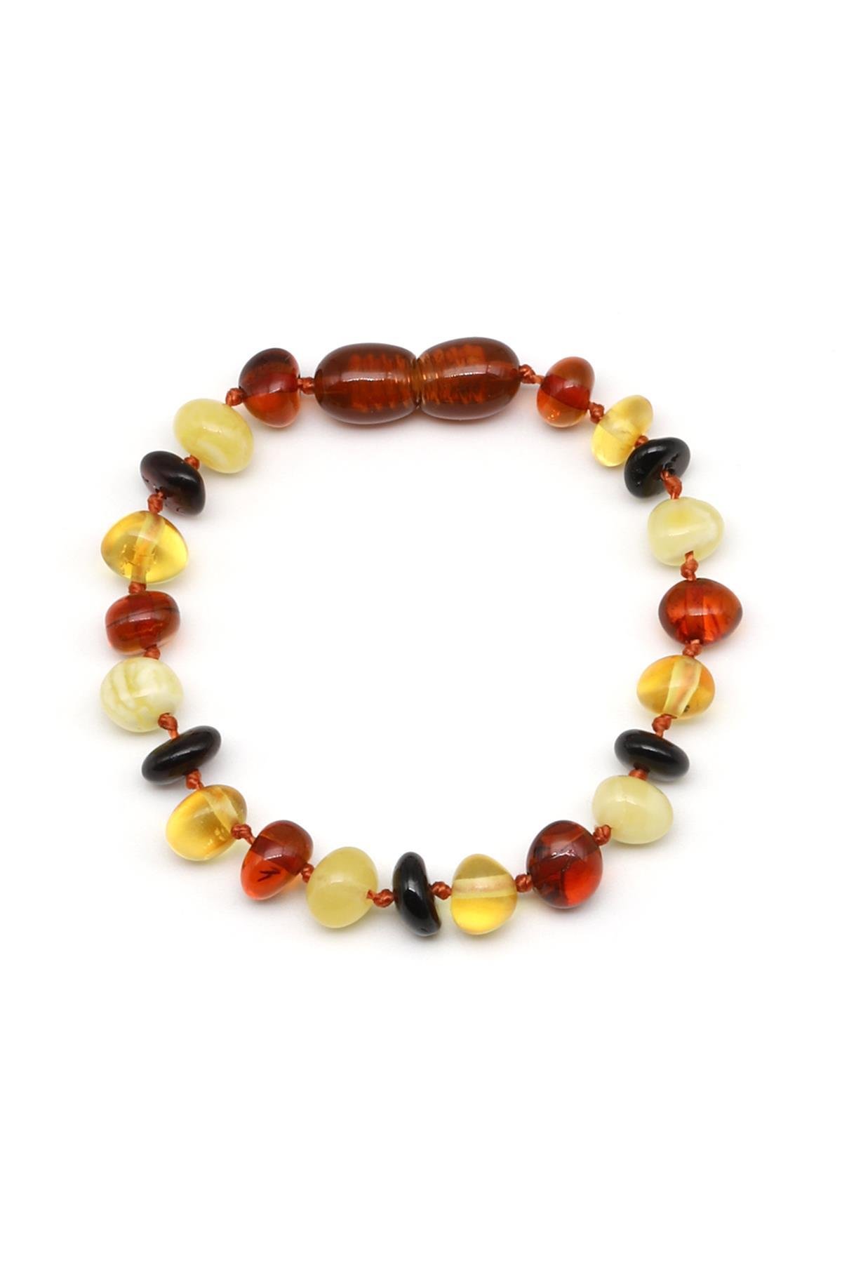 Damla Kehribar Bebek Diş Bileklik – 14 cm