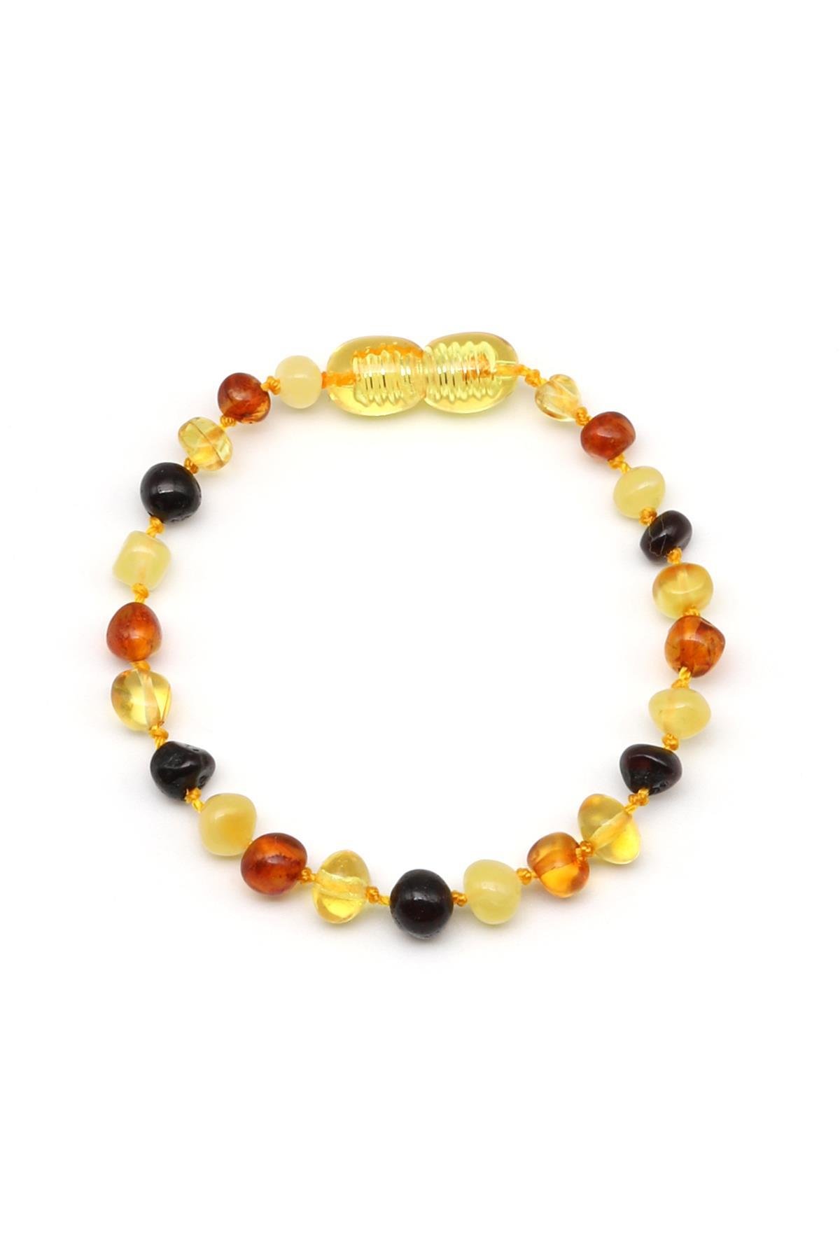 Damla Kehribar Bebek Diş Bileklik – 14 cm