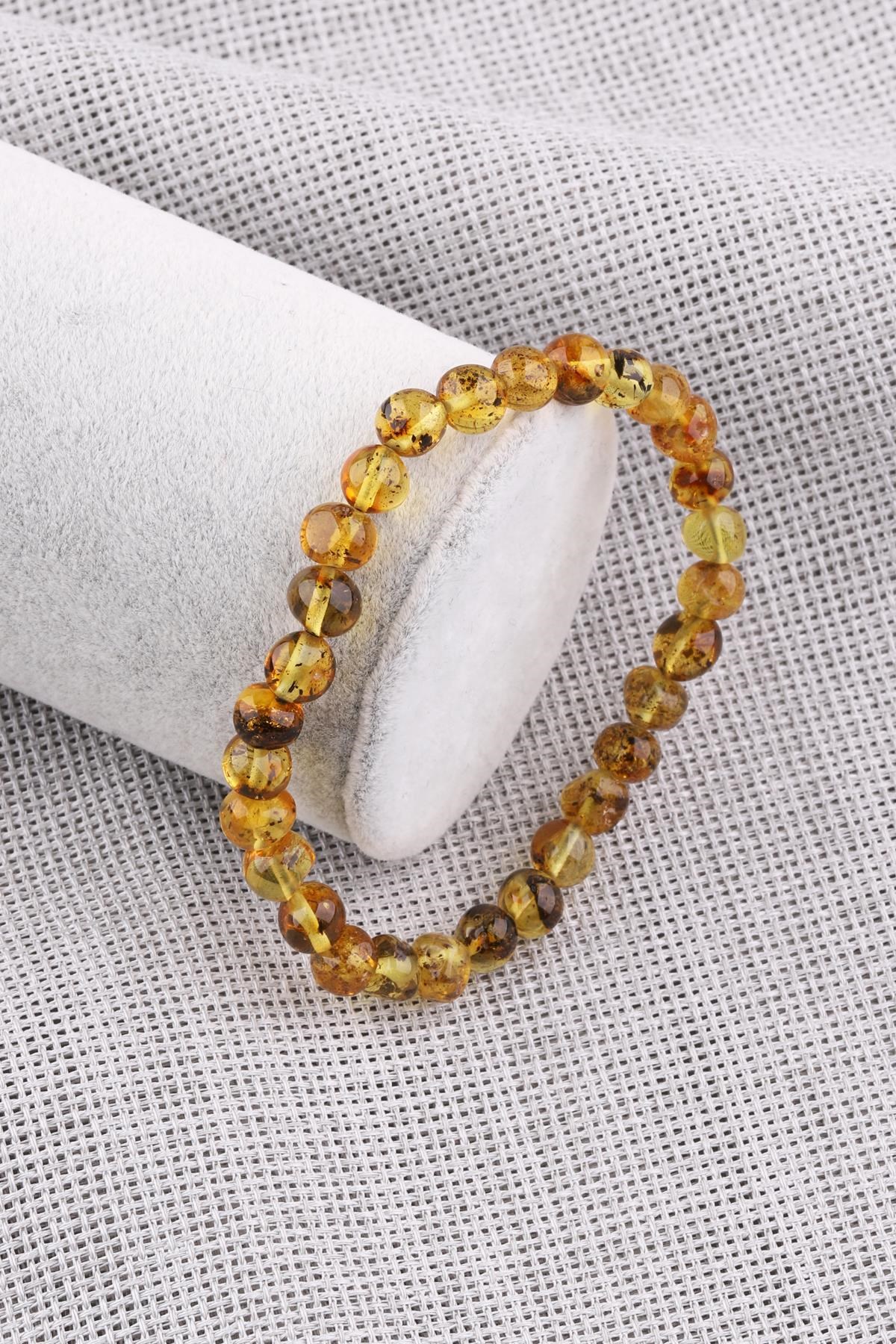 Damla Kehribar Bileklik 