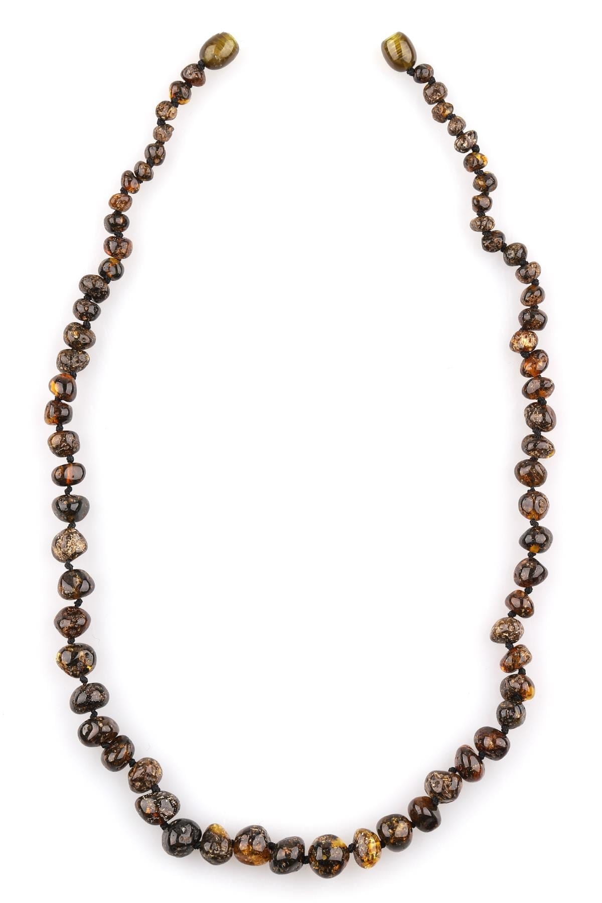 Damla Kehribar Kolye – 44 cm