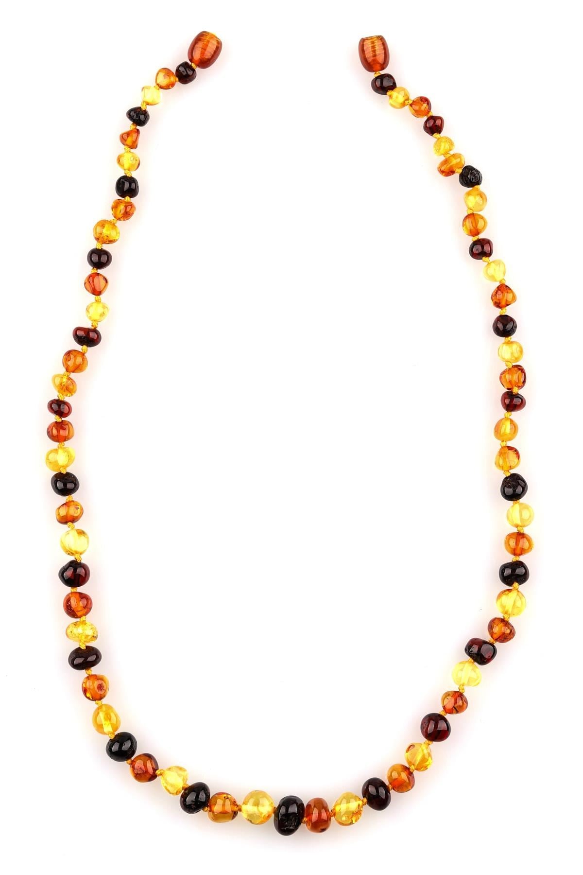 Damla Kehribar Kolye – 45 cm