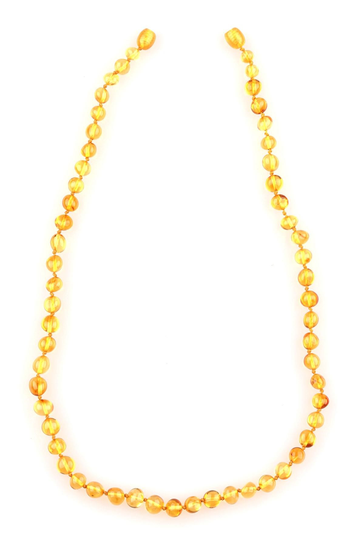 Damla Kehribar Kolye – 48 cm