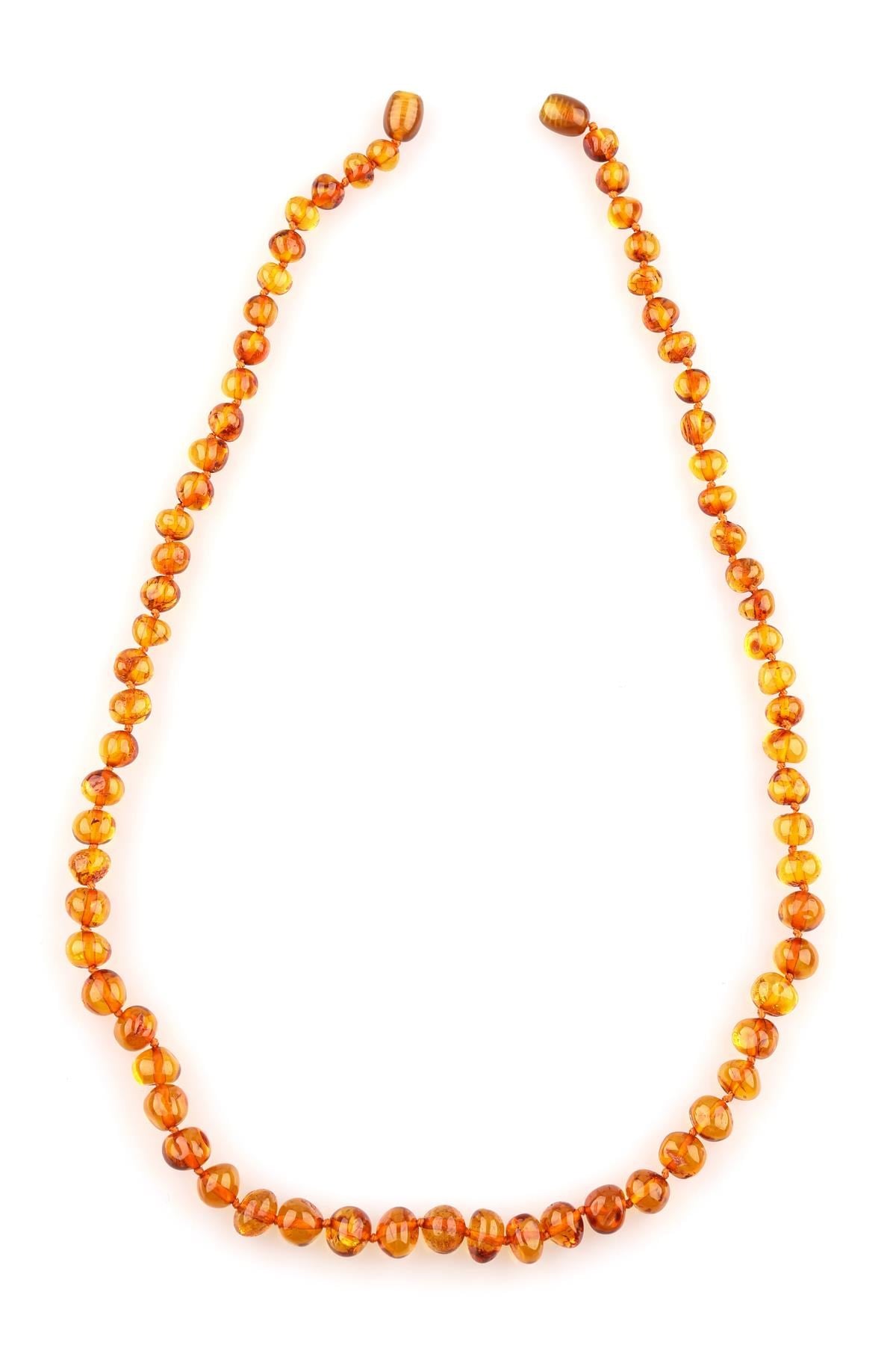 Damla Kehribar Kolye – 51 cm