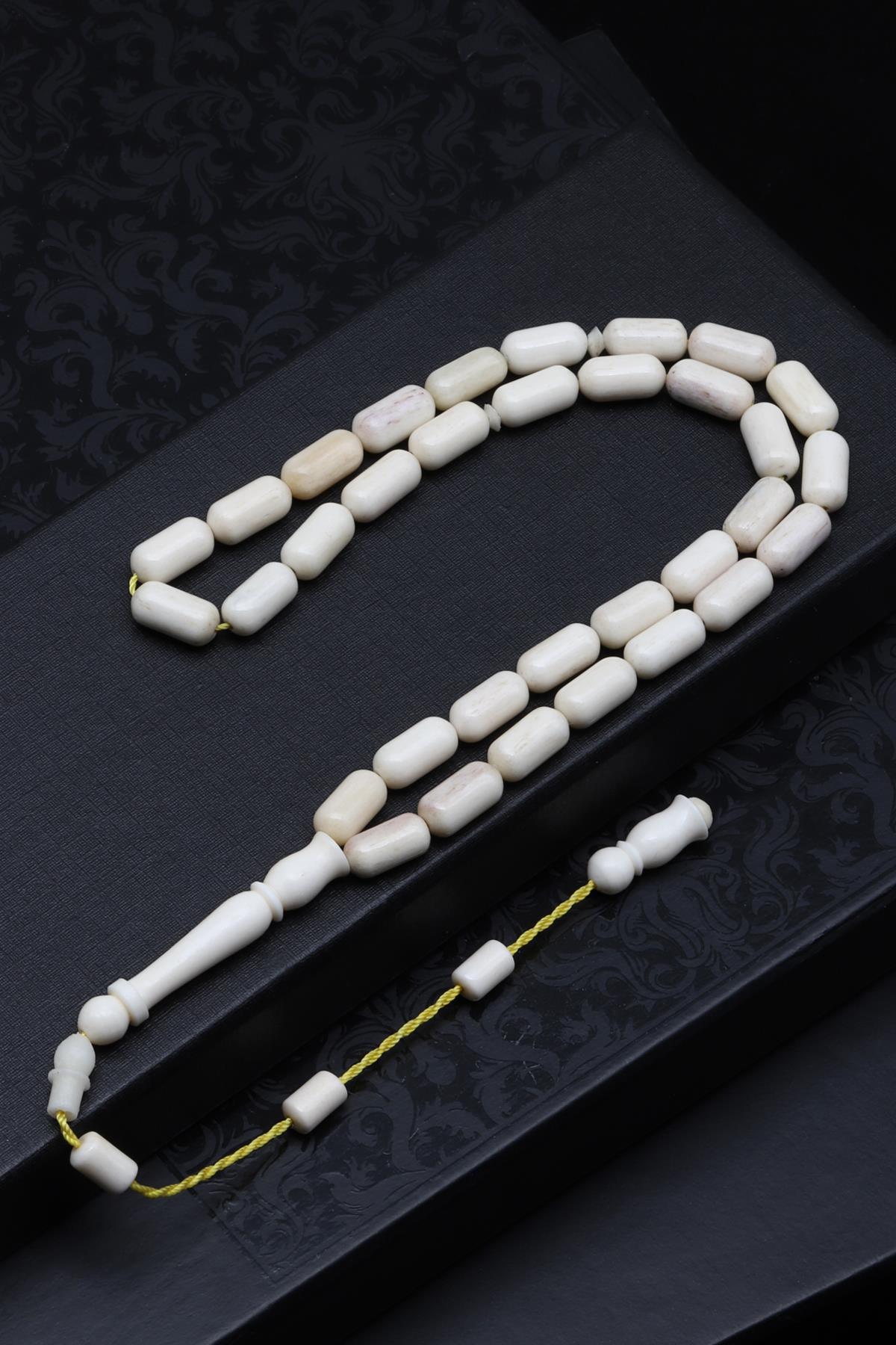 Deve Kuşu Kemiği Tesbih 6 x 11 mm Kapsül Kesim 