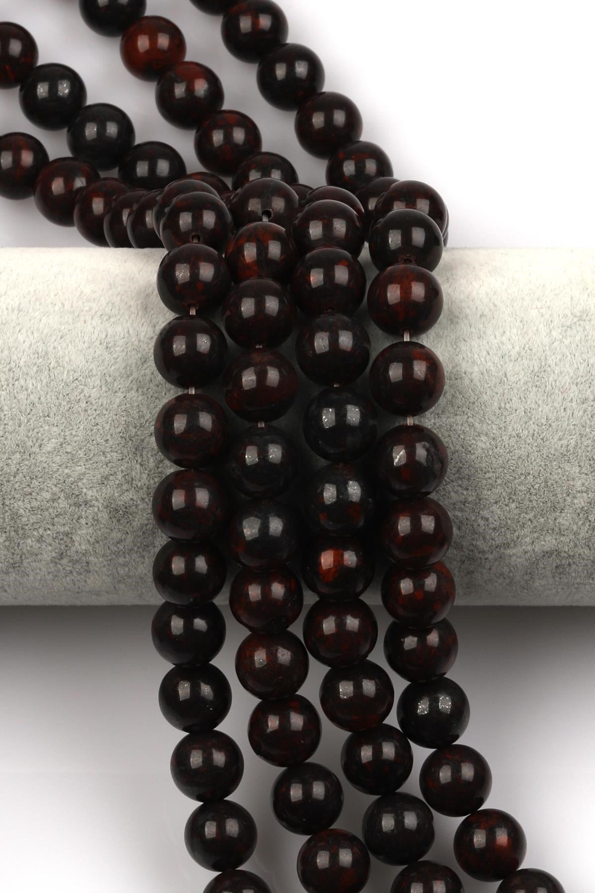 Dragon Jasper Doğal Taş Dizi 10 mm Küre Kesim