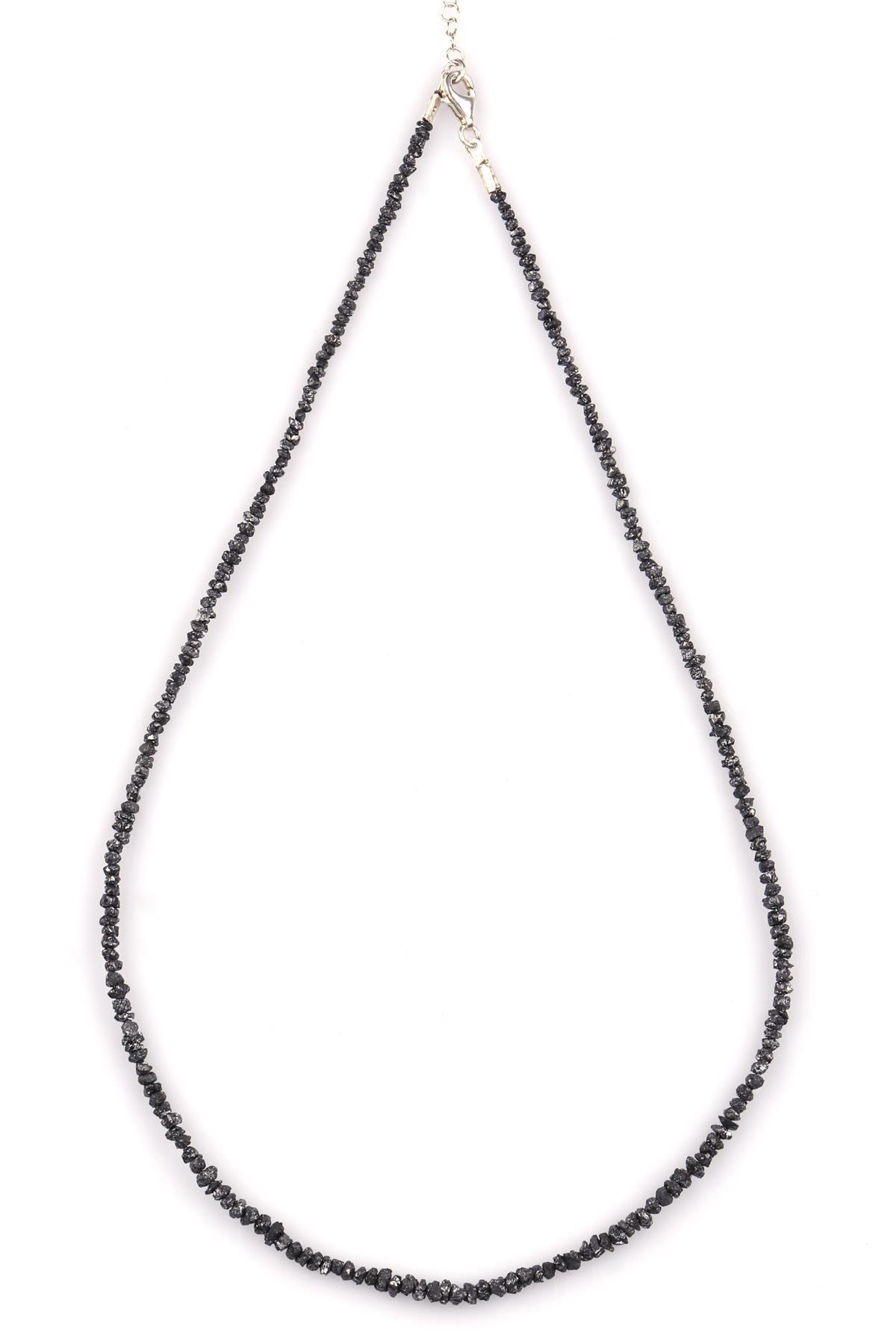 Elmas Doğal Taş Rondel Kesim Kolye