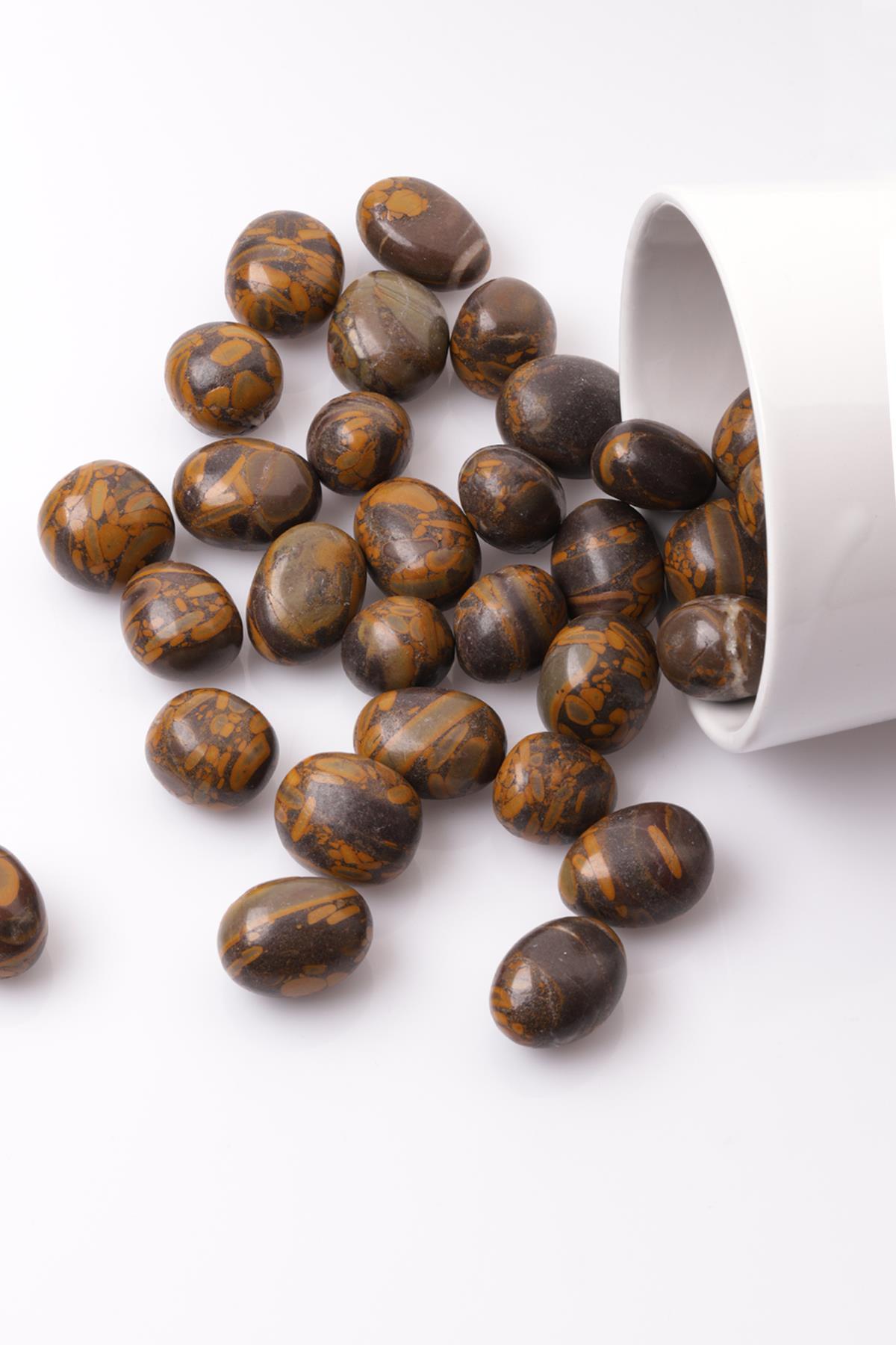 Fil Jasper Doğal Taş Tamburlanmış Parça - Tımbıl