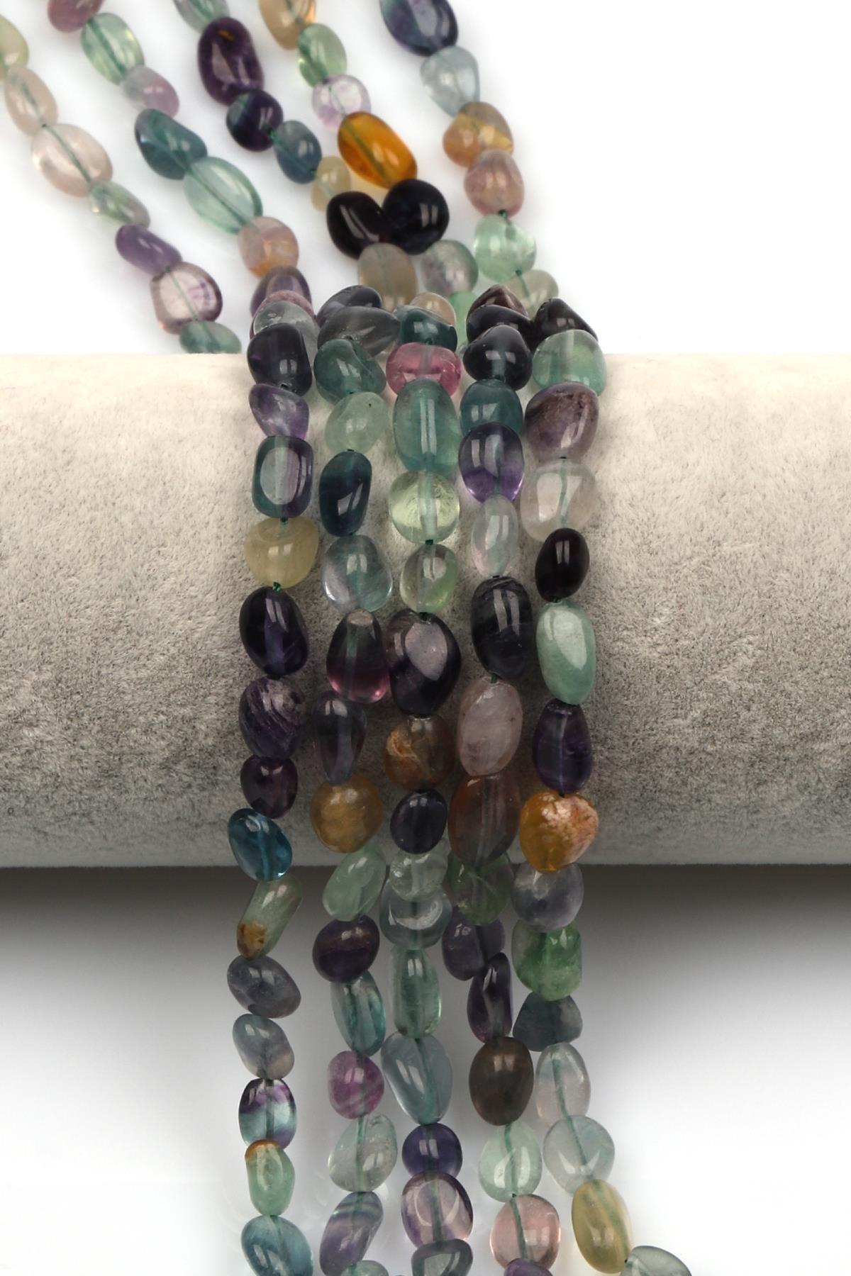 Florit Doğal Taş Dizi 6 x 9 mm Mercimek Kesim