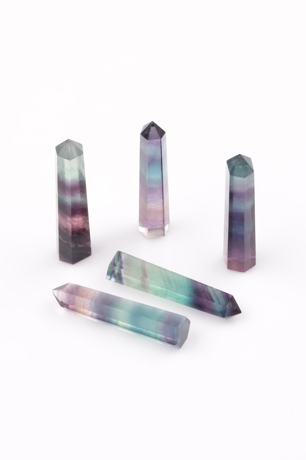 Florit Doğal Taş Obelisk Parça