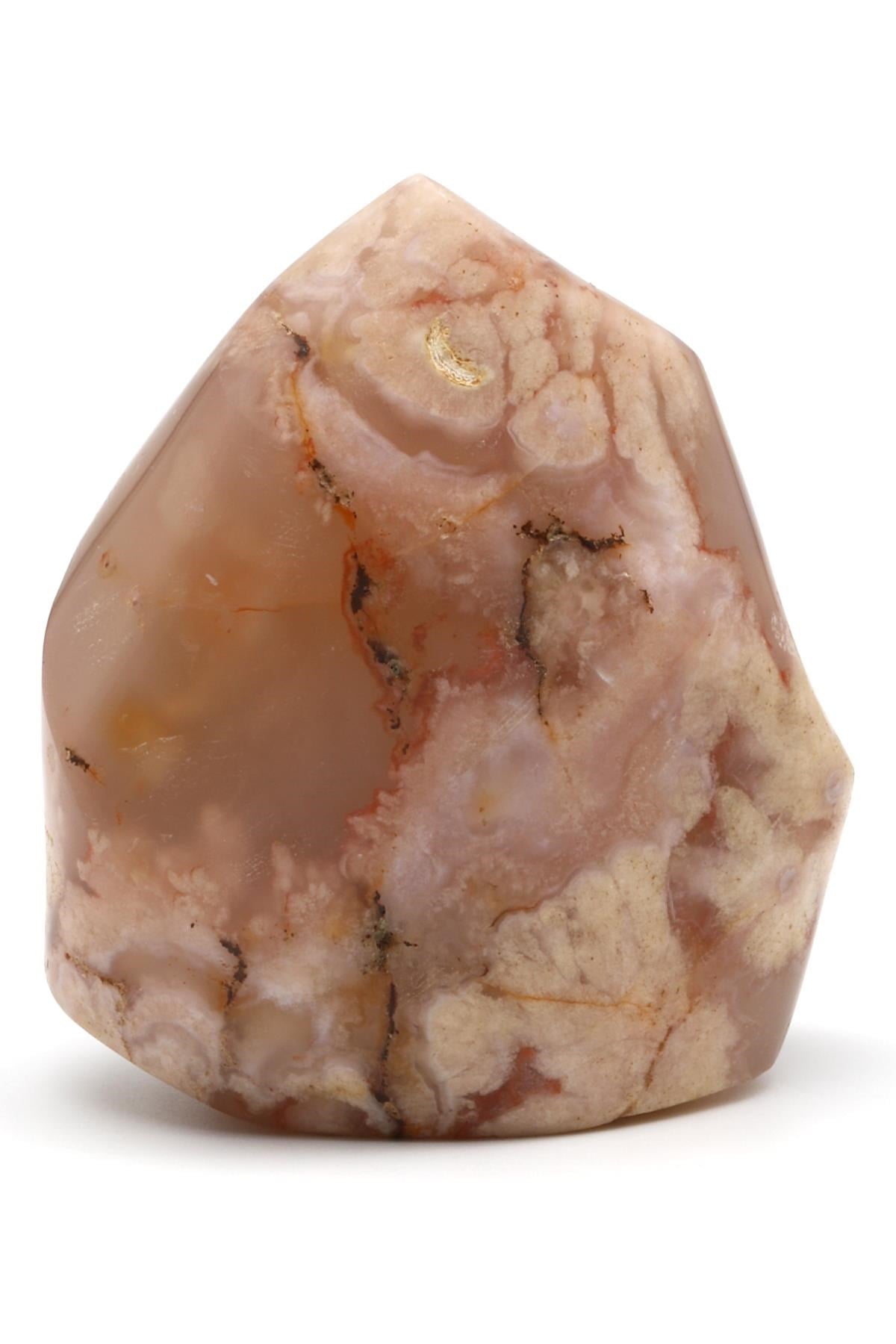 Flower Agate Doğal Taş Spiral Parça - 181 Gr.