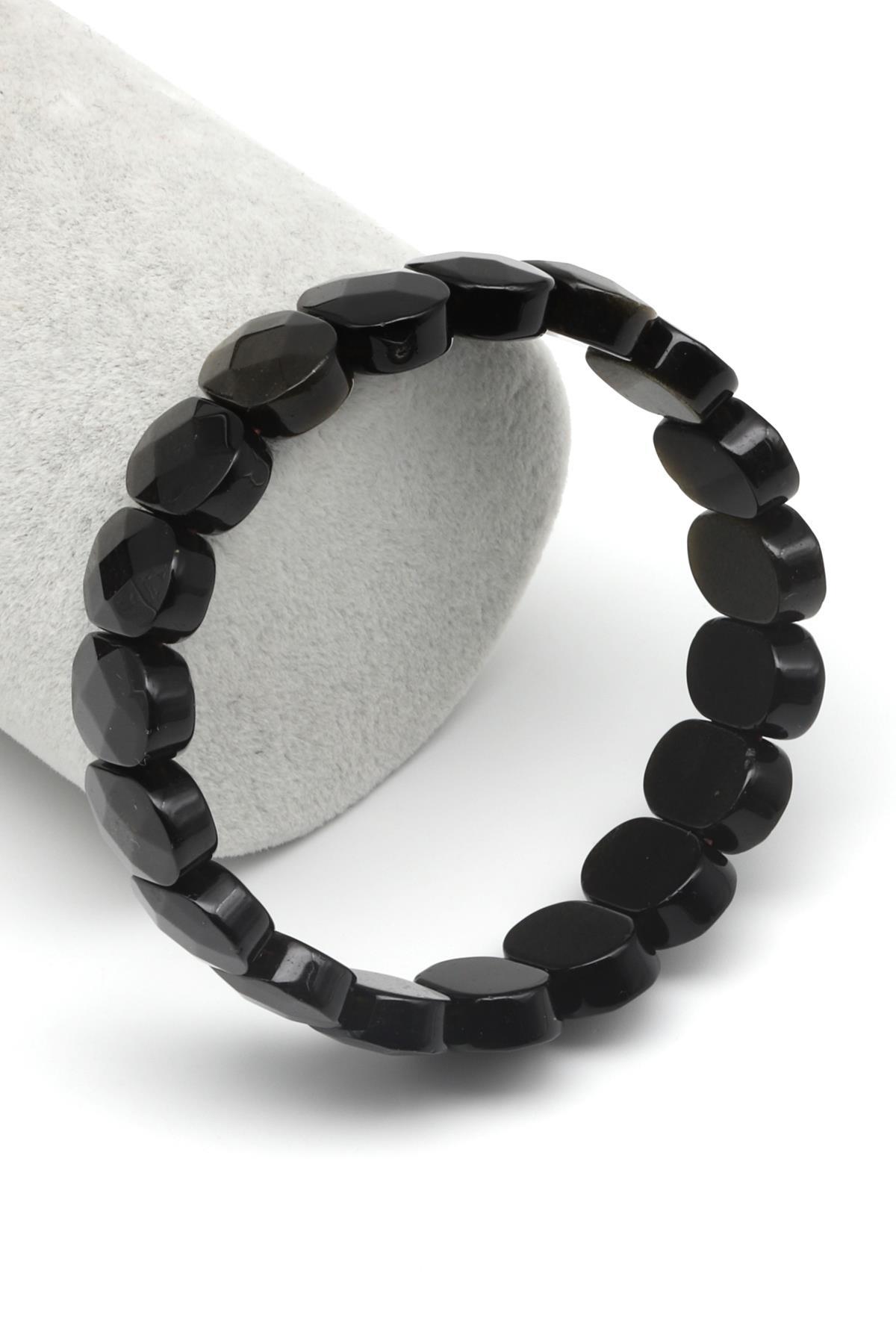 Golden Obsidyen Doğal Taş Bileklik 10 x 14 mm Özel Kesim