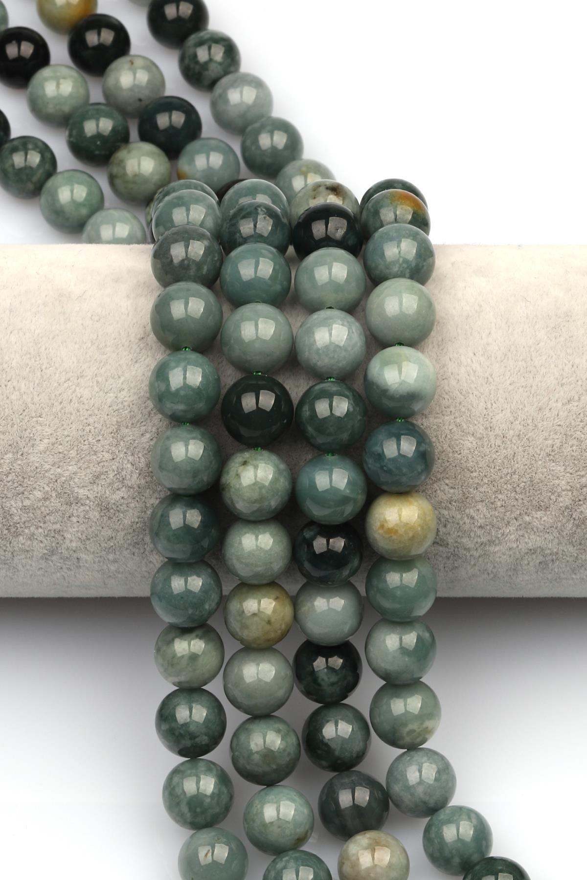 Guatemala Yeşim Doğaltaş Dizi 10 mm Küre Kesim