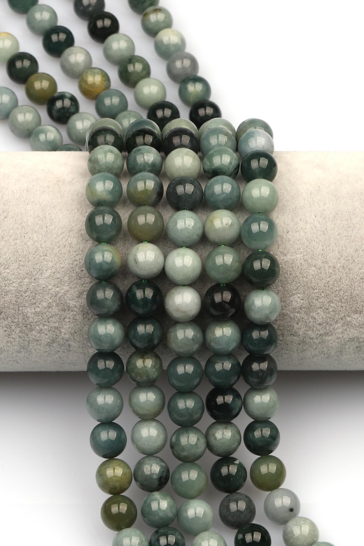 Guatemala Yeşim Doğaltaş Dizi 8 mm Küre Kesim