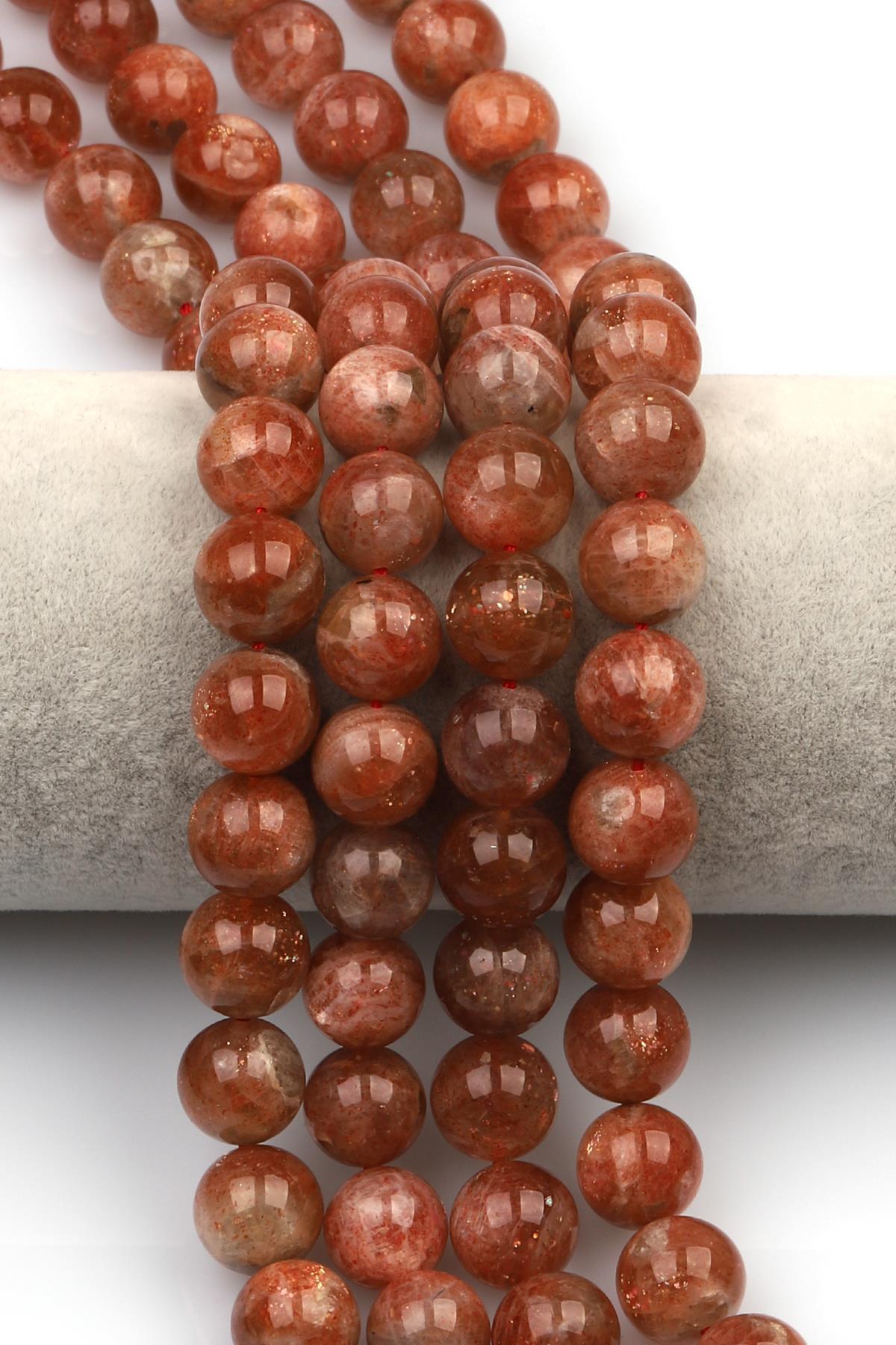 Güneş Taşı (A Kalite) Doğaltaş Dizi 12 mm Küre Kesim