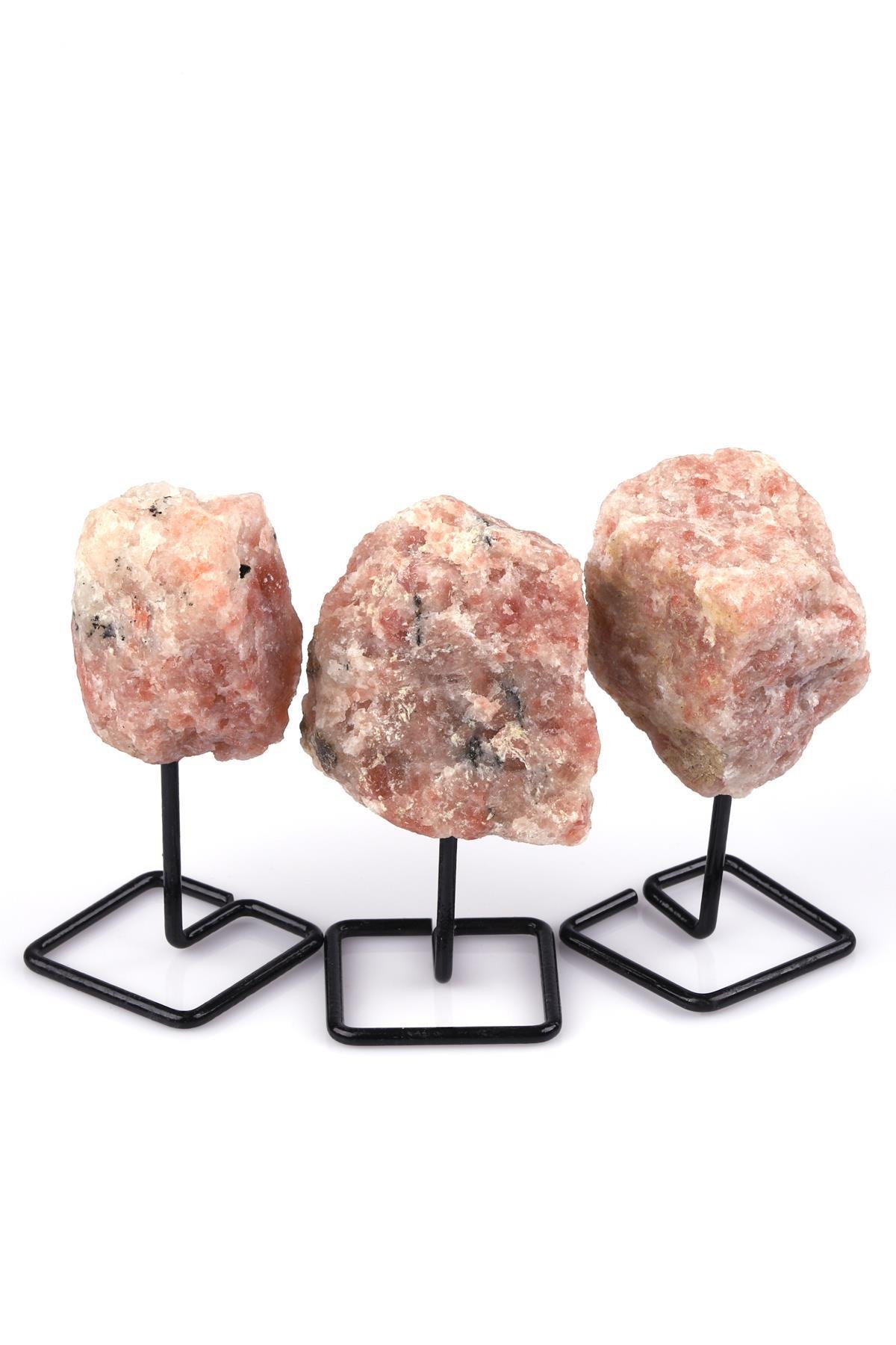 Güneş Taşı Doğal Taş Standlı Parça