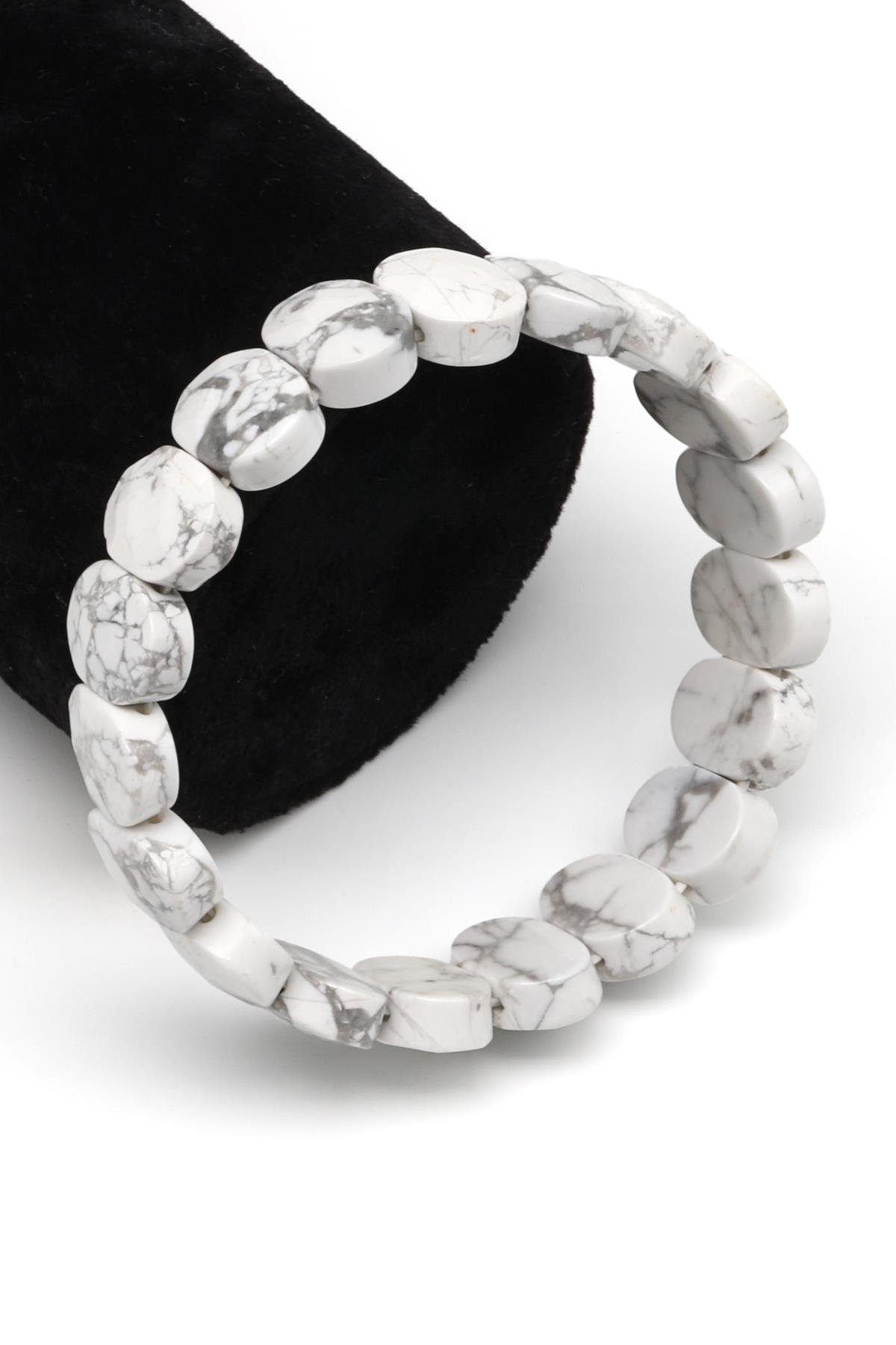 Havlit Doğal Taş Bileklik 10 x 14 mm Özel Kesim