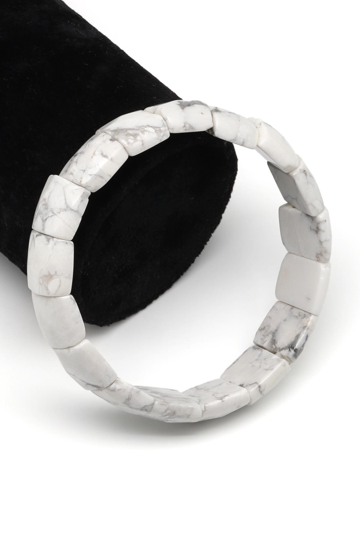 Havlit Doğal Taş Bileklik 12 x 14 mm Özel Kesim