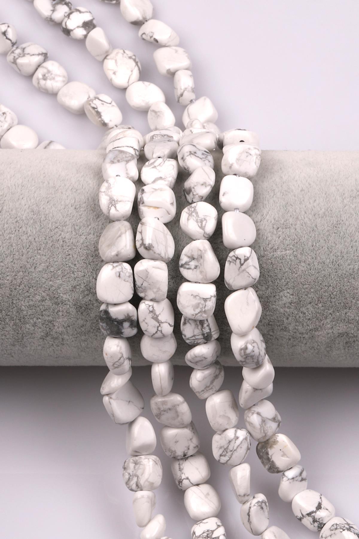 Havlit Doğal Taş Dizi 8 x 9 mm Mercimek Kesim